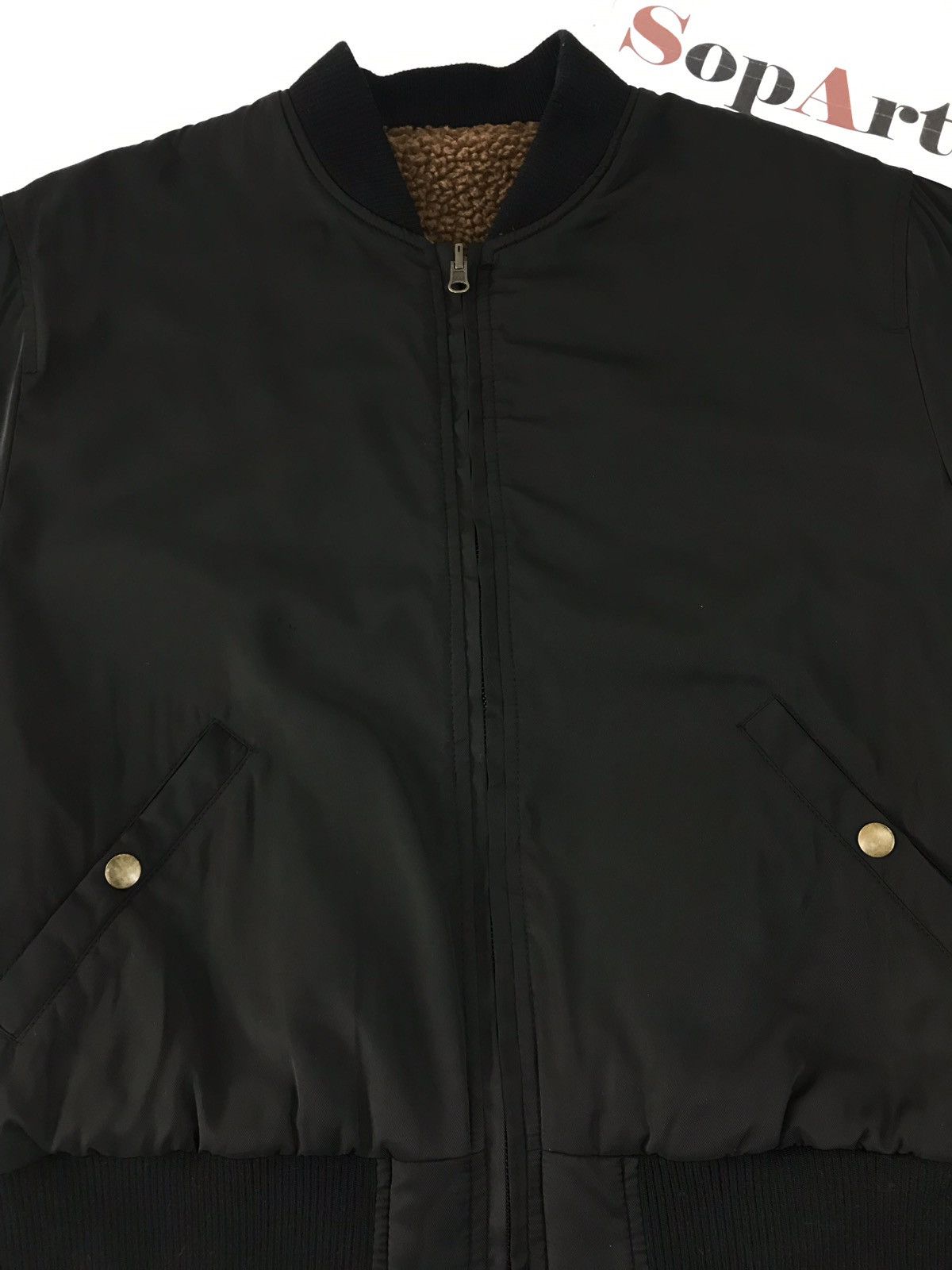 Japanese Brand Ehko Sopo Simple Bomber Jacket Fleece Inner Size M / US 6-8 / IT 42-44 - 3 Thumbnail