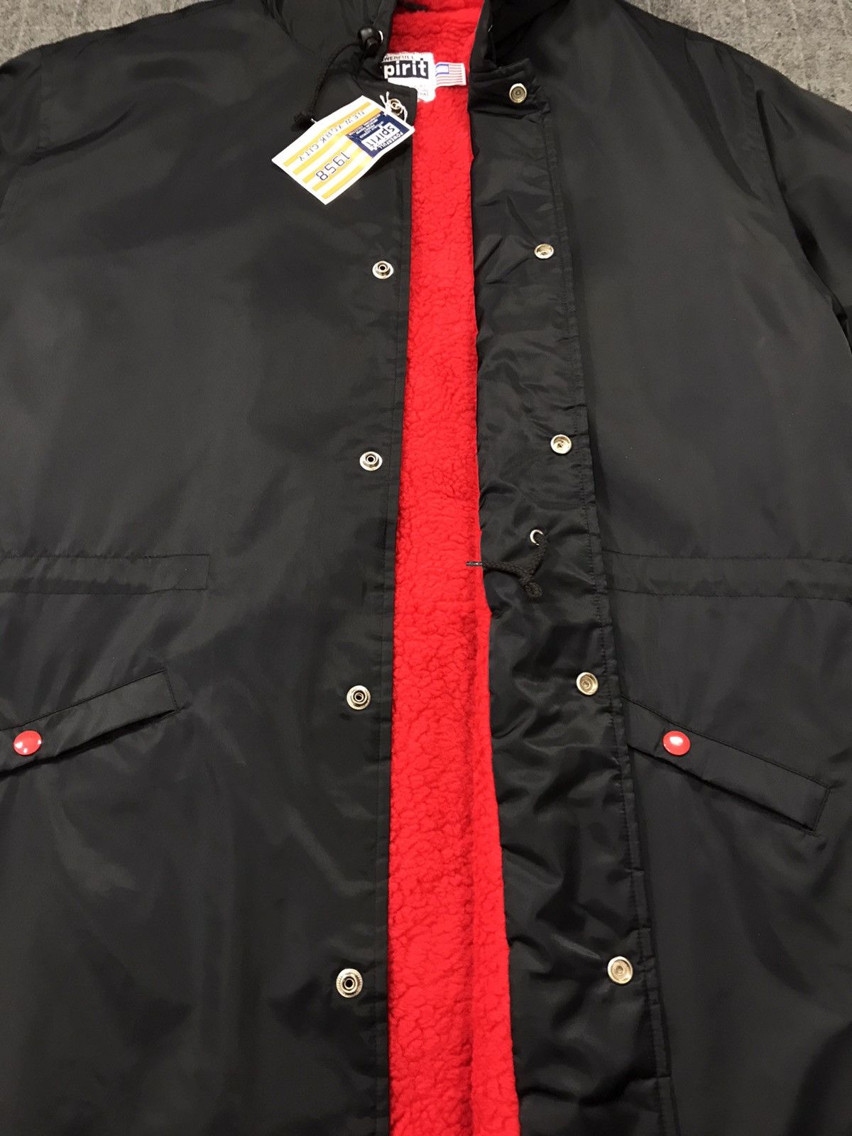 Vintage Powerfull Spirit Parka Fleece Inner Snap Button Hoodie Size US L / EU 52-54 / 3 - 7 Thumbnail