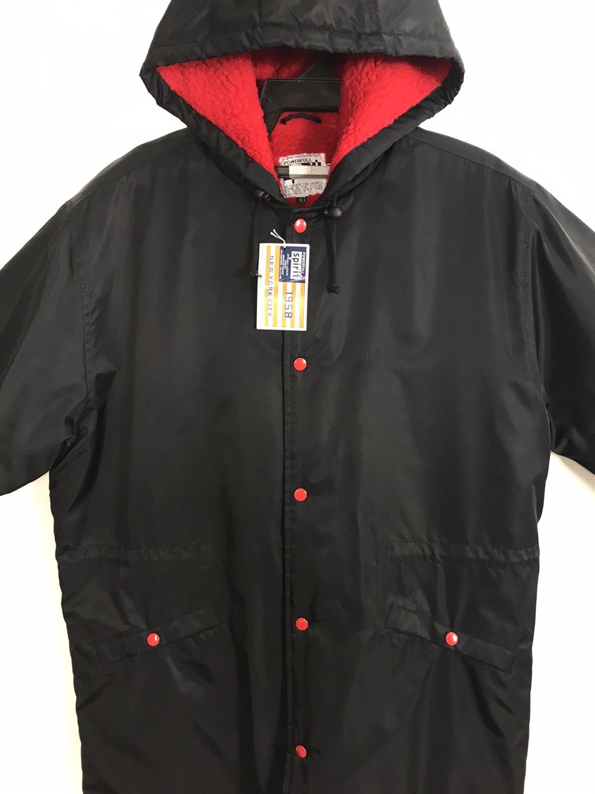 Vintage Powerfull Spirit Parka Fleece Inner Snap Button Hoodie Size US L / EU 52-54 / 3 - 2 Thumbnail