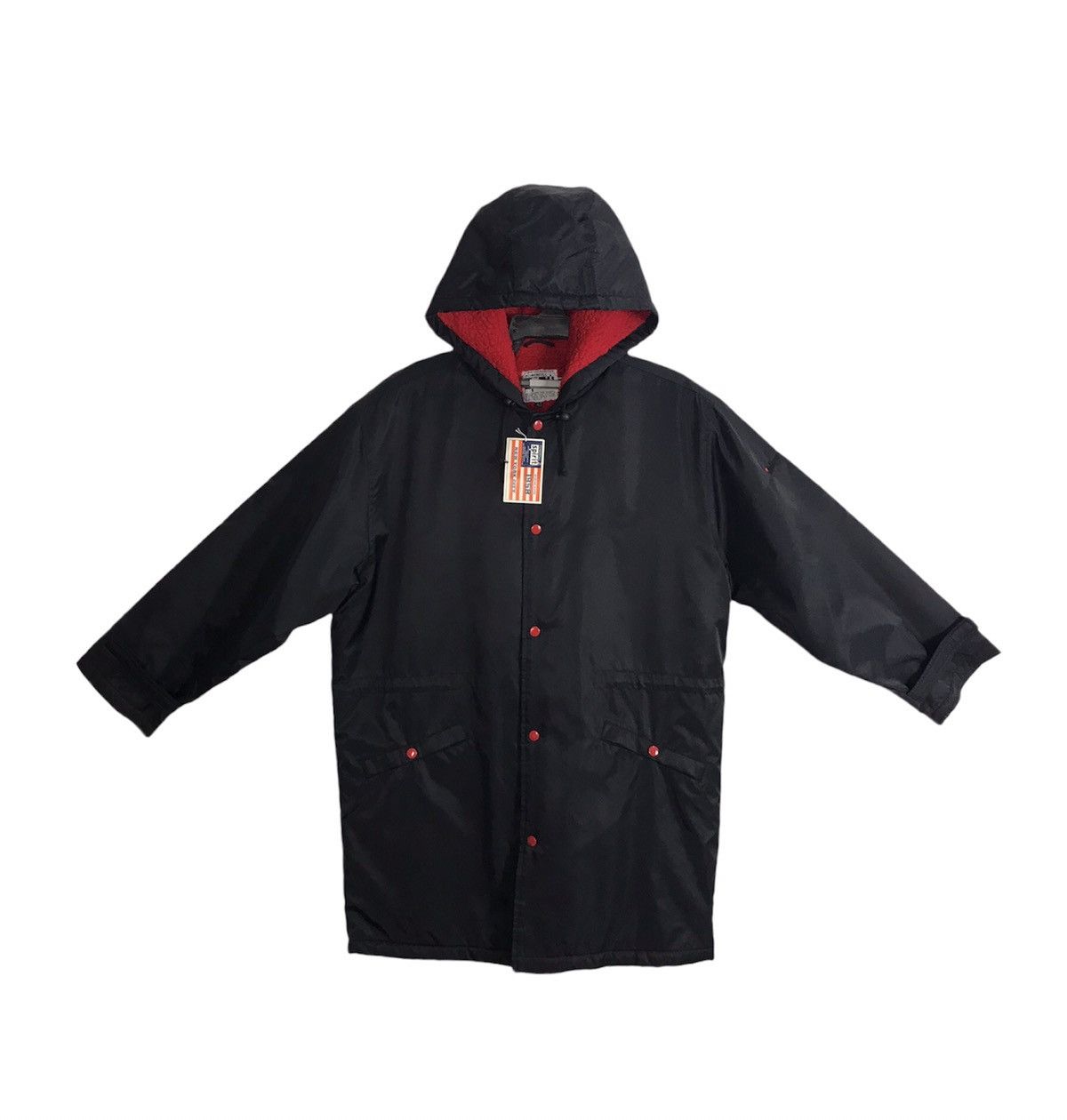 Vintage Powerfull Spirit Parka Fleece Inner Snap Button Hoodie Size US L / EU 52-54 / 3 - 1 Thumbnail