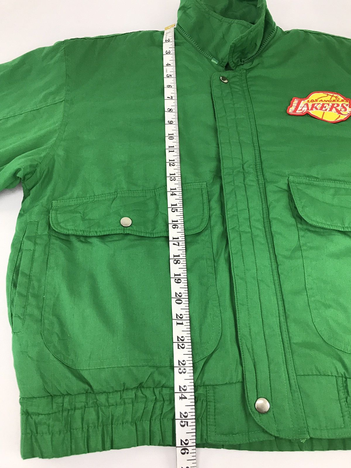 Japanese Brand × Vintage Vintage Painters Lakers Patch Zipper Bomber Style Jacket Size US L / EU 52-54 / 3 - 14 Thumbnail