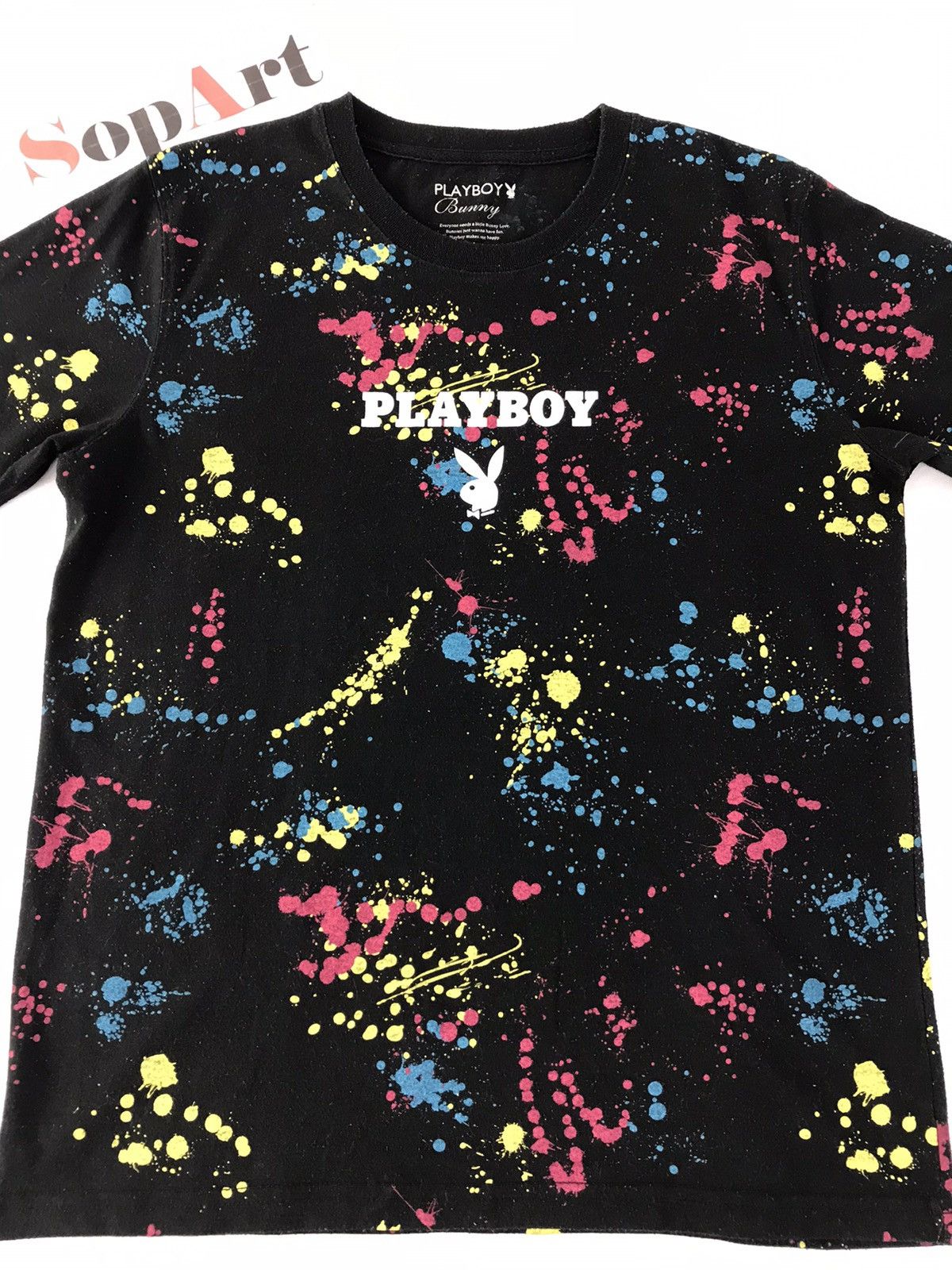 Playboy Playboy Bunny Fashion Fullprint Paint Tee Design Size US M / EU 48-50 / 2 - 3 Thumbnail