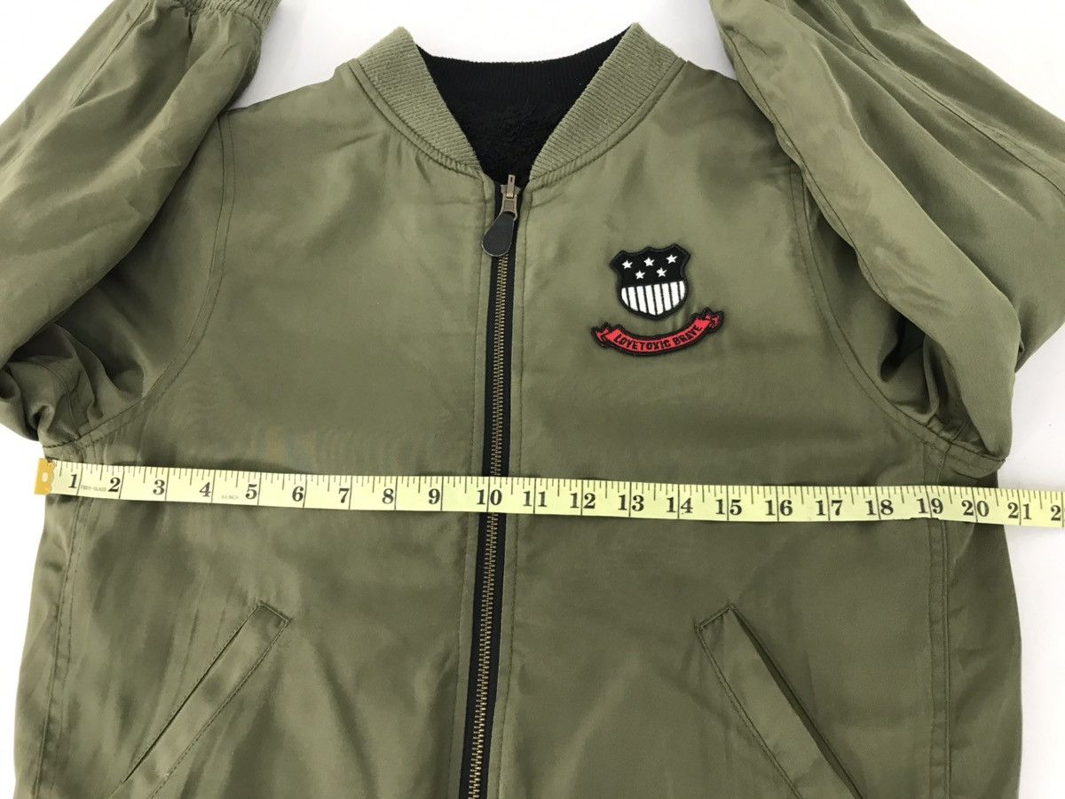 Japanese Brand Jaket Bomber Love ToXic Graphic Patches Sherpa Inner Size M / US 6-8 / IT 42-44 - 10 Thumbnail
