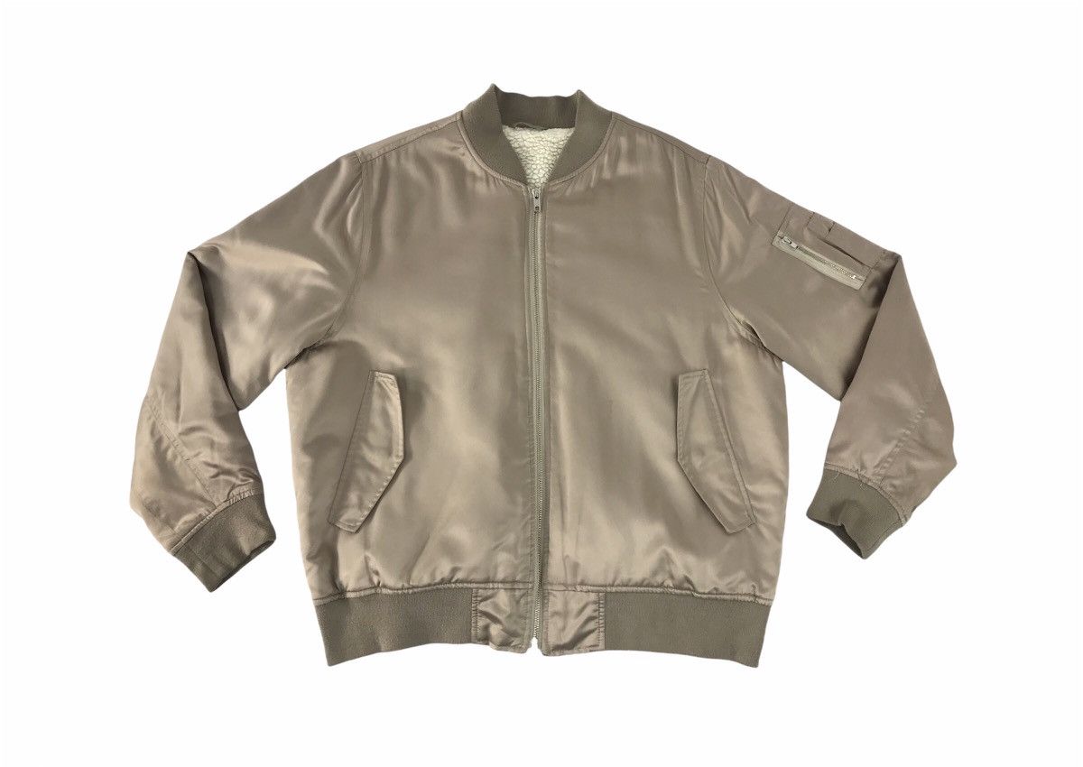 Japanese Brand GU Bomber Jacket Fleece Sherpa Inner Zipper Pocket Size L / US 10 / IT 46 - 1 Thumbnail