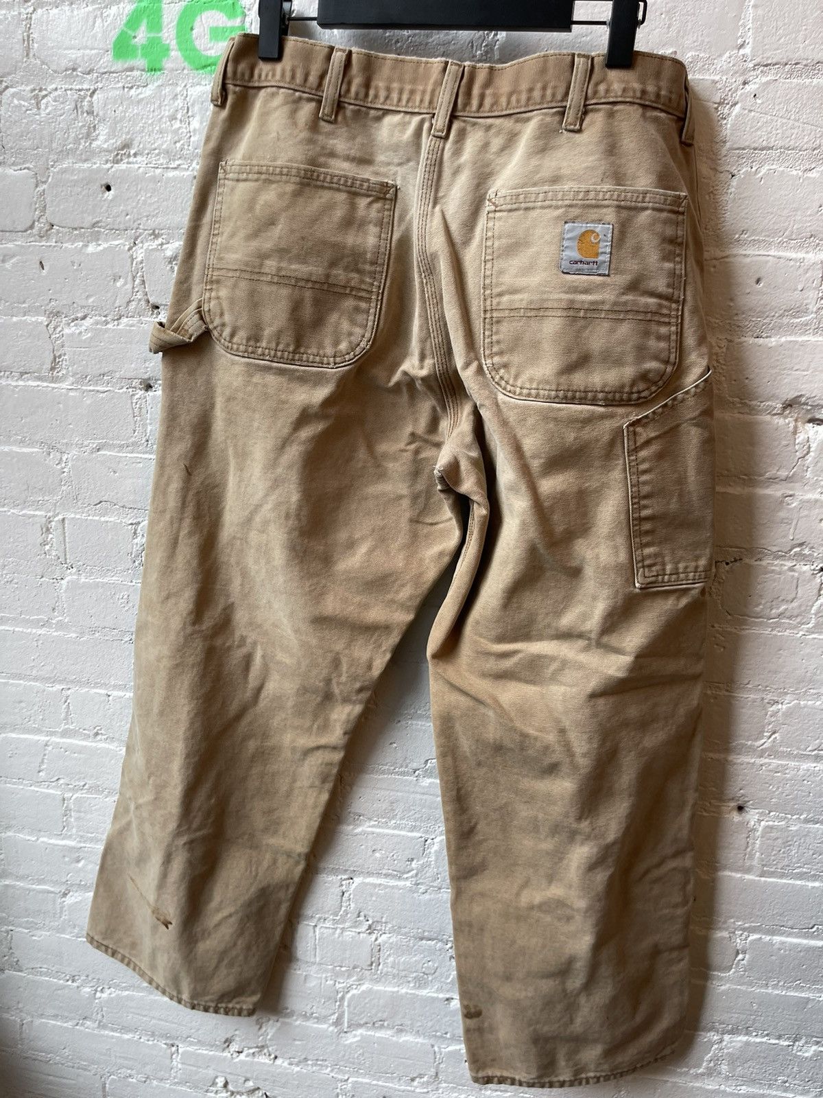 Carhartt × Vintage Vintage Carhartt Thrashed Black DOUBLE KNEE Jeans 4Gseller Size US 33 - 5 Thumbnail