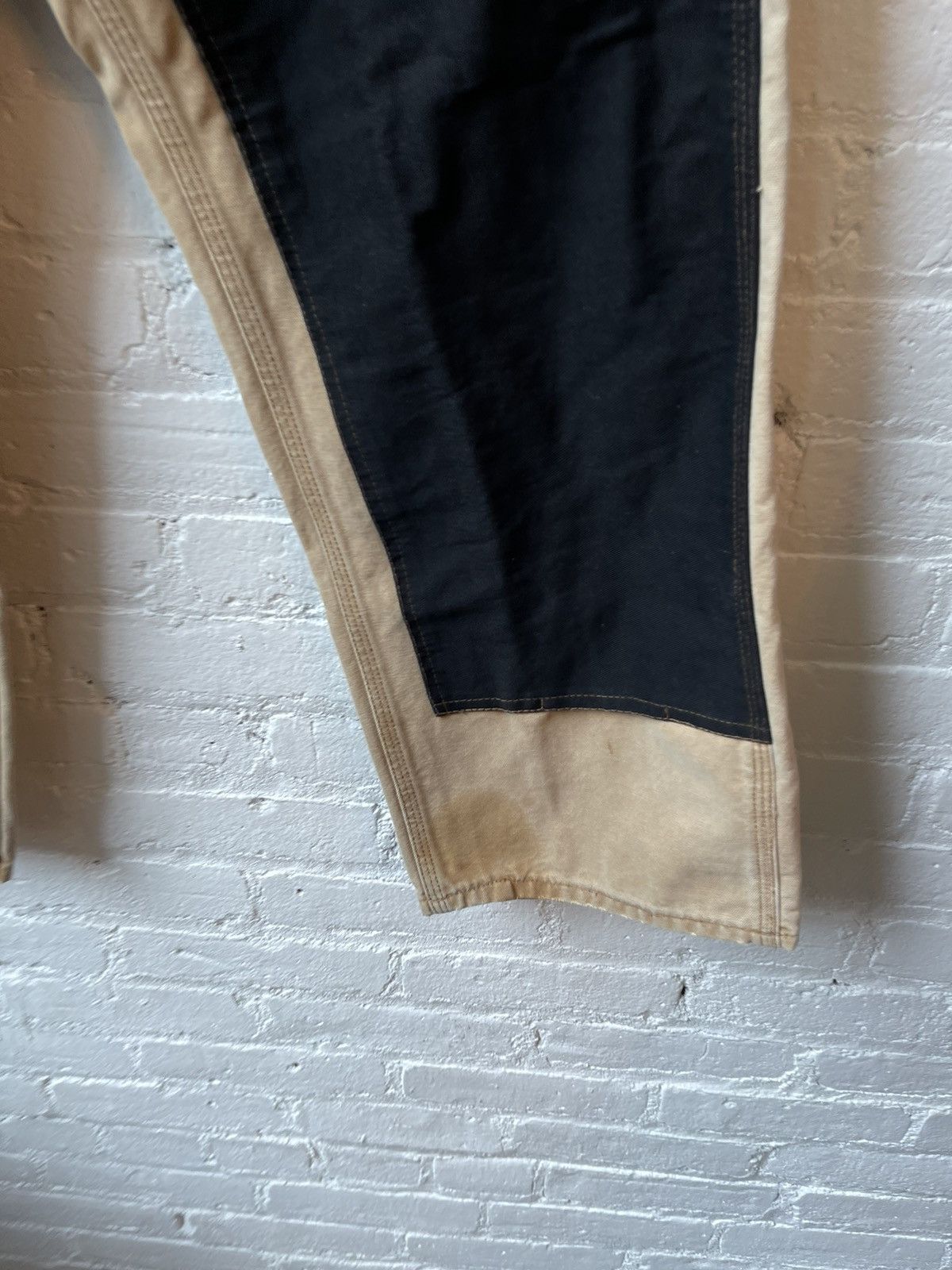 Carhartt × Vintage Vintage Carhartt Thrashed Black DOUBLE KNEE Jeans 4Gseller Size US 33 - 3 Thumbnail
