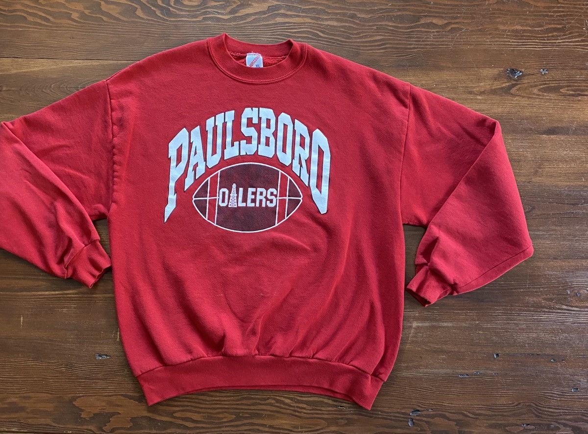 Jerzees Vintage 80’s Paulsboro Oilers Football Crewneck Sweatshirt Size US XL / EU 56 / 4 - 1 Thumbnail