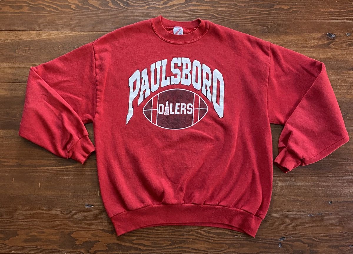 Jerzees Vintage 80’s Paulsboro Oilers Football Crewneck Sweatshirt Size US XL / EU 56 / 4 - 2 Thumbnail