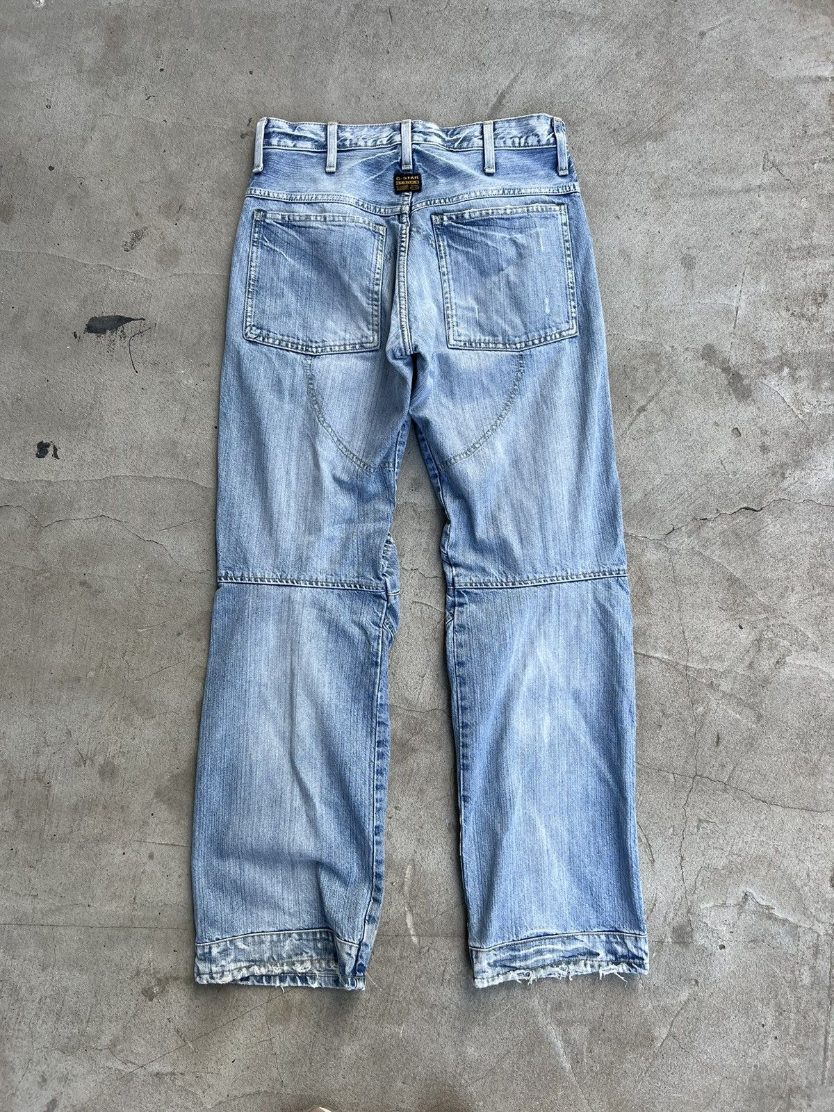 G-Star × Vintage Vintage G Star Raw Jeans Elwood Size US 31 - 3 Thumbnail