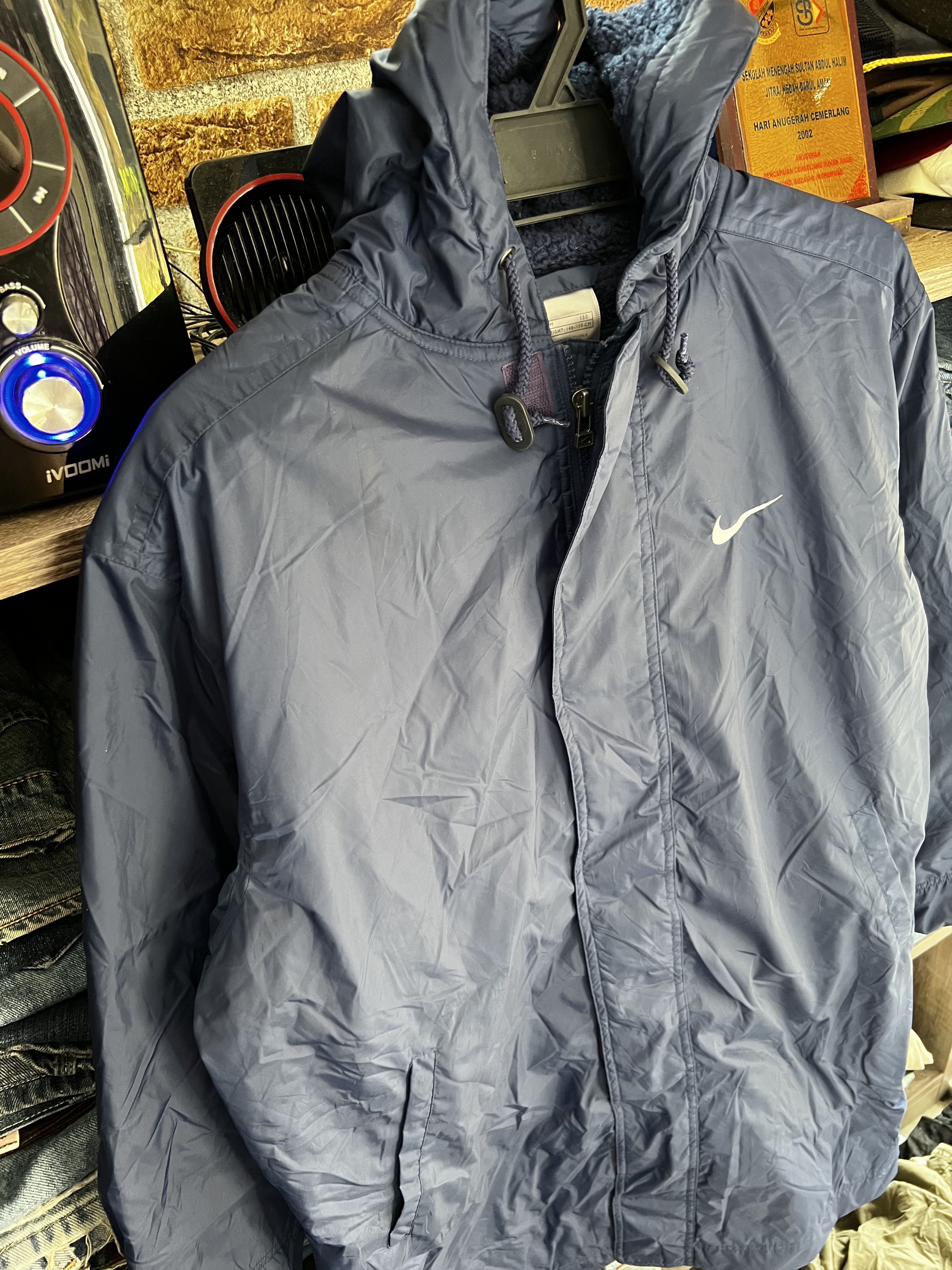 Nike 🔥Vintage Nike Swoosh Light Sherpa Jackets Size US M / EU 48-50 / 2 - 6 Thumbnail