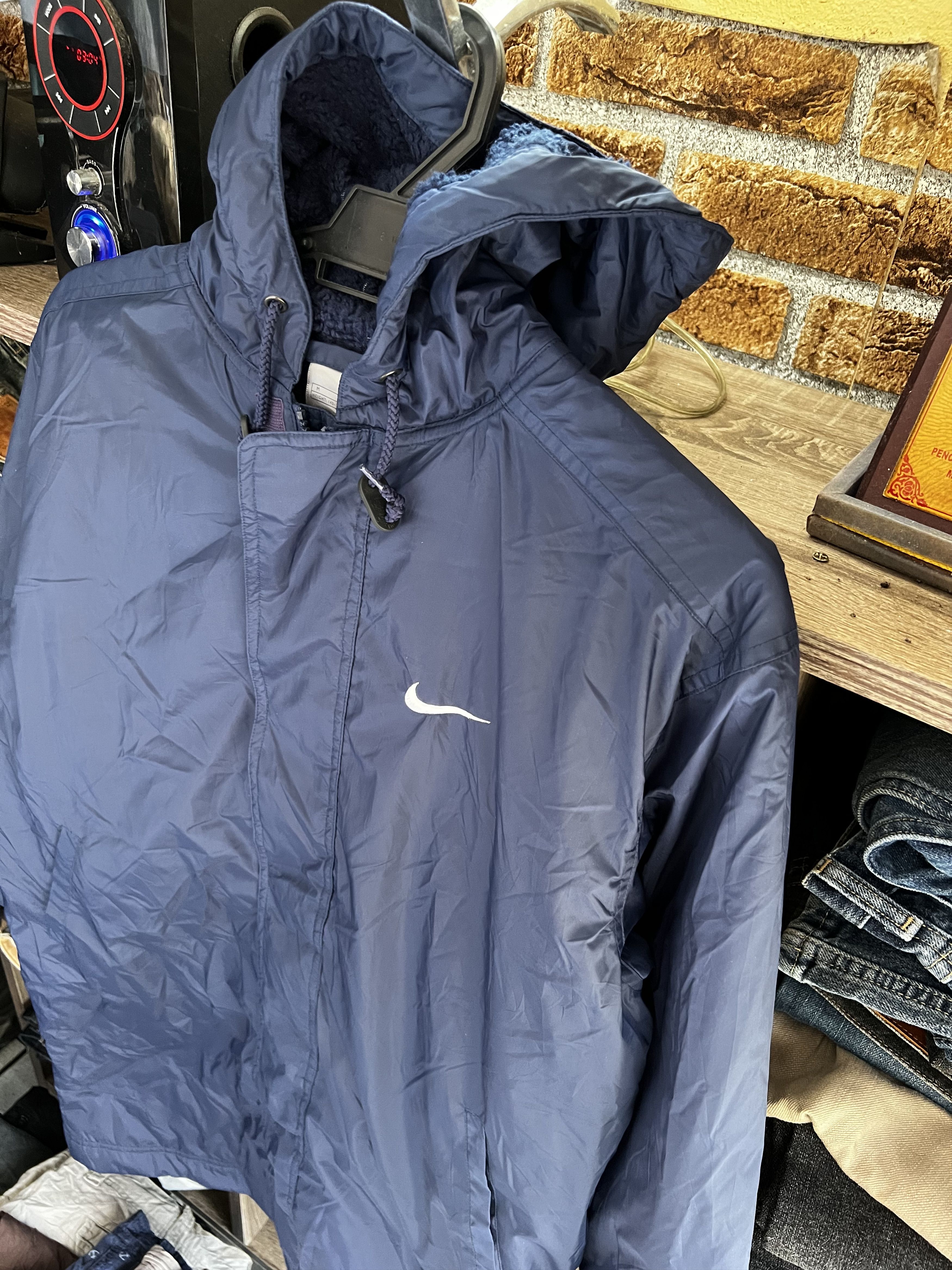 Nike 🔥Vintage Nike Swoosh Light Sherpa Jackets Size US M / EU 48-50 / 2 - 5 Thumbnail