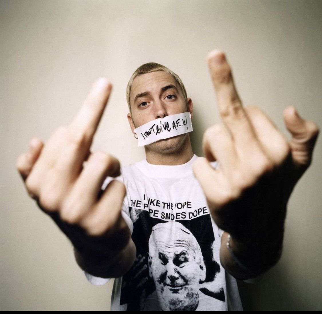 Eminem Vintage I Like The Pop,The Pop Smokes Dope Eminem T-Shirt Size US M / EU 48-50 / 2 - 2 Thumbnail
