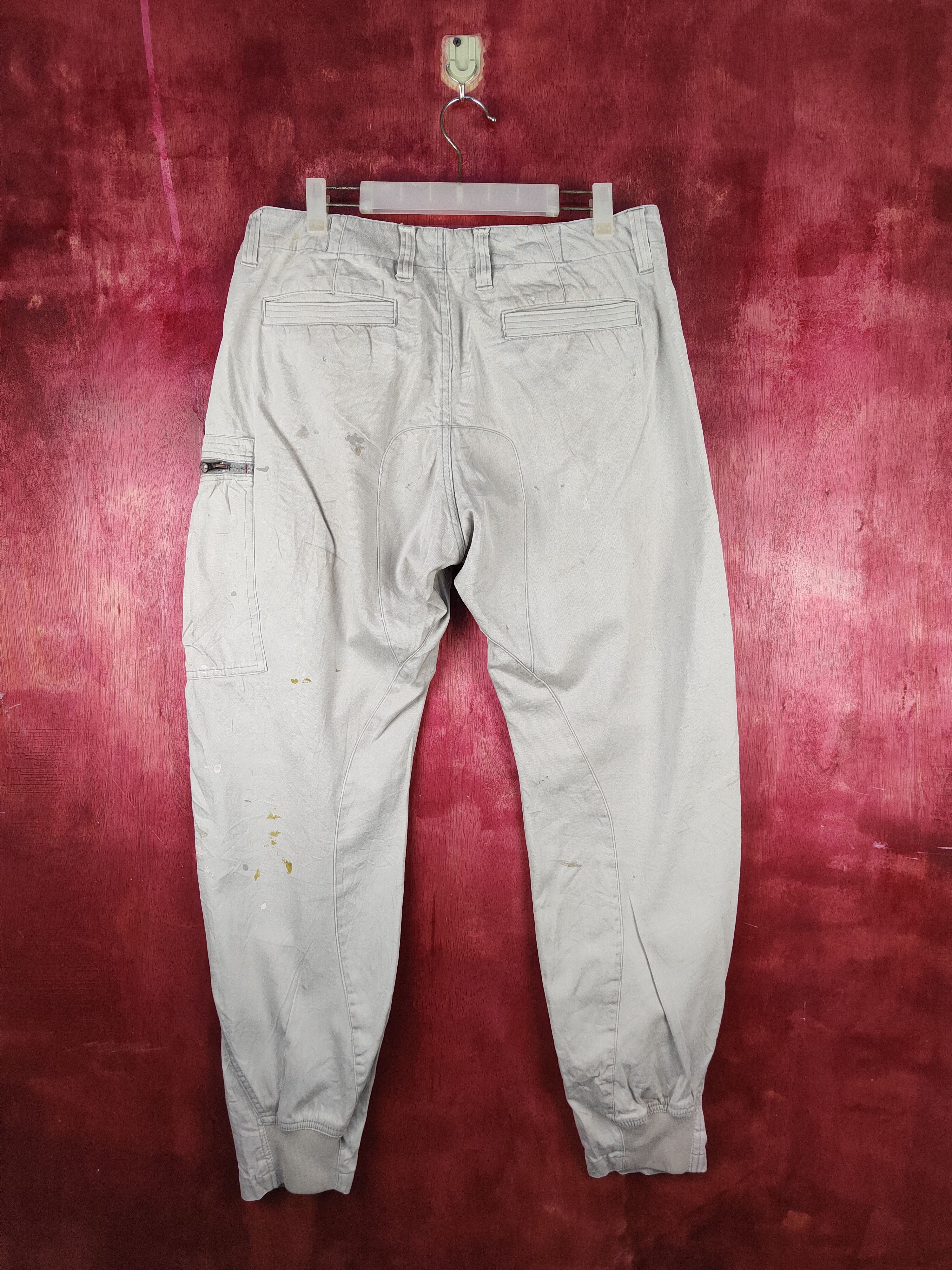 Japanese Brand Genba White Multipocket Tactical Cargo Pants #S765 Size US 33 - 7 Thumbnail