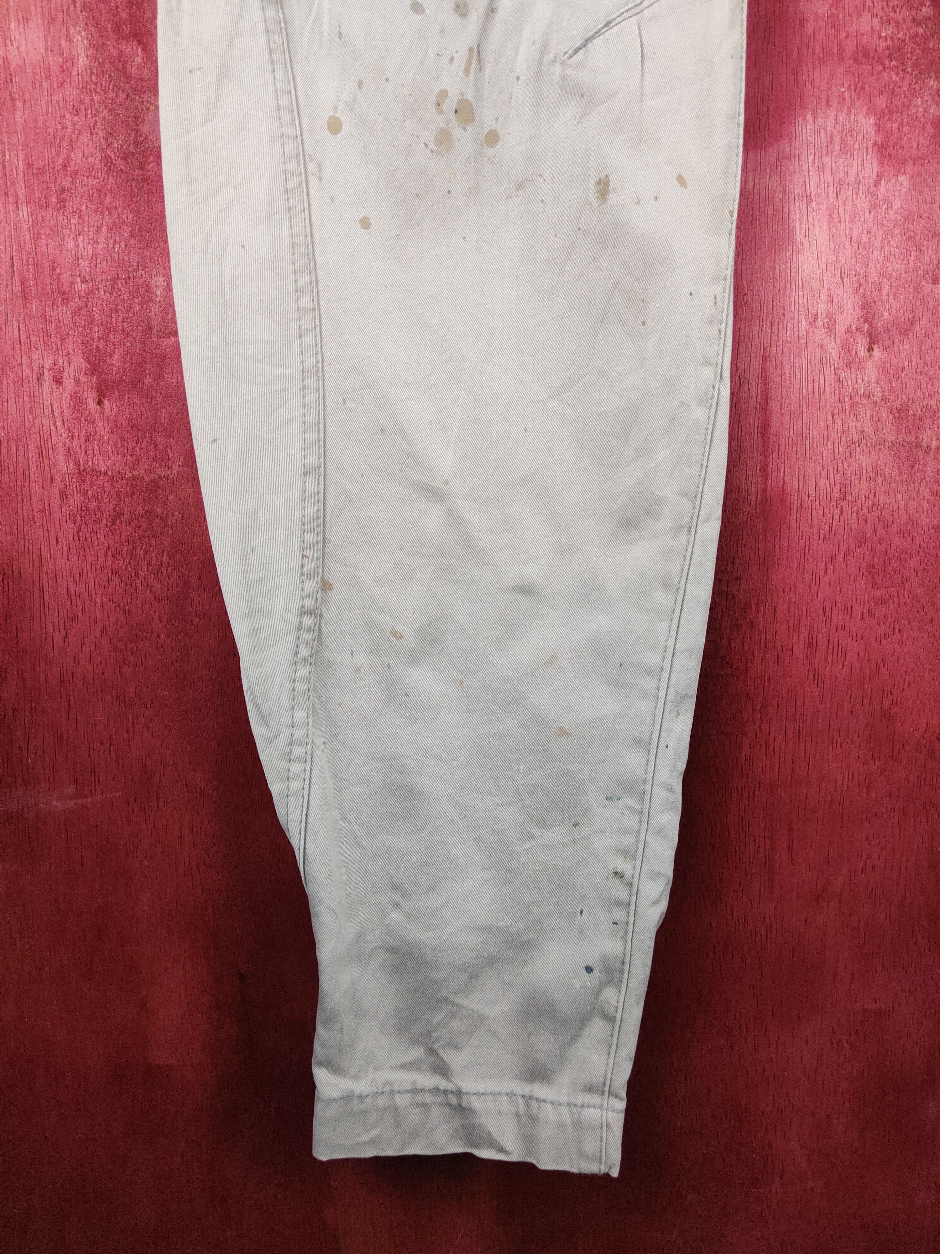 Japanese Brand Genba White Multipocket Tactical Cargo Pants #S765 Size US 33 - 4 Thumbnail