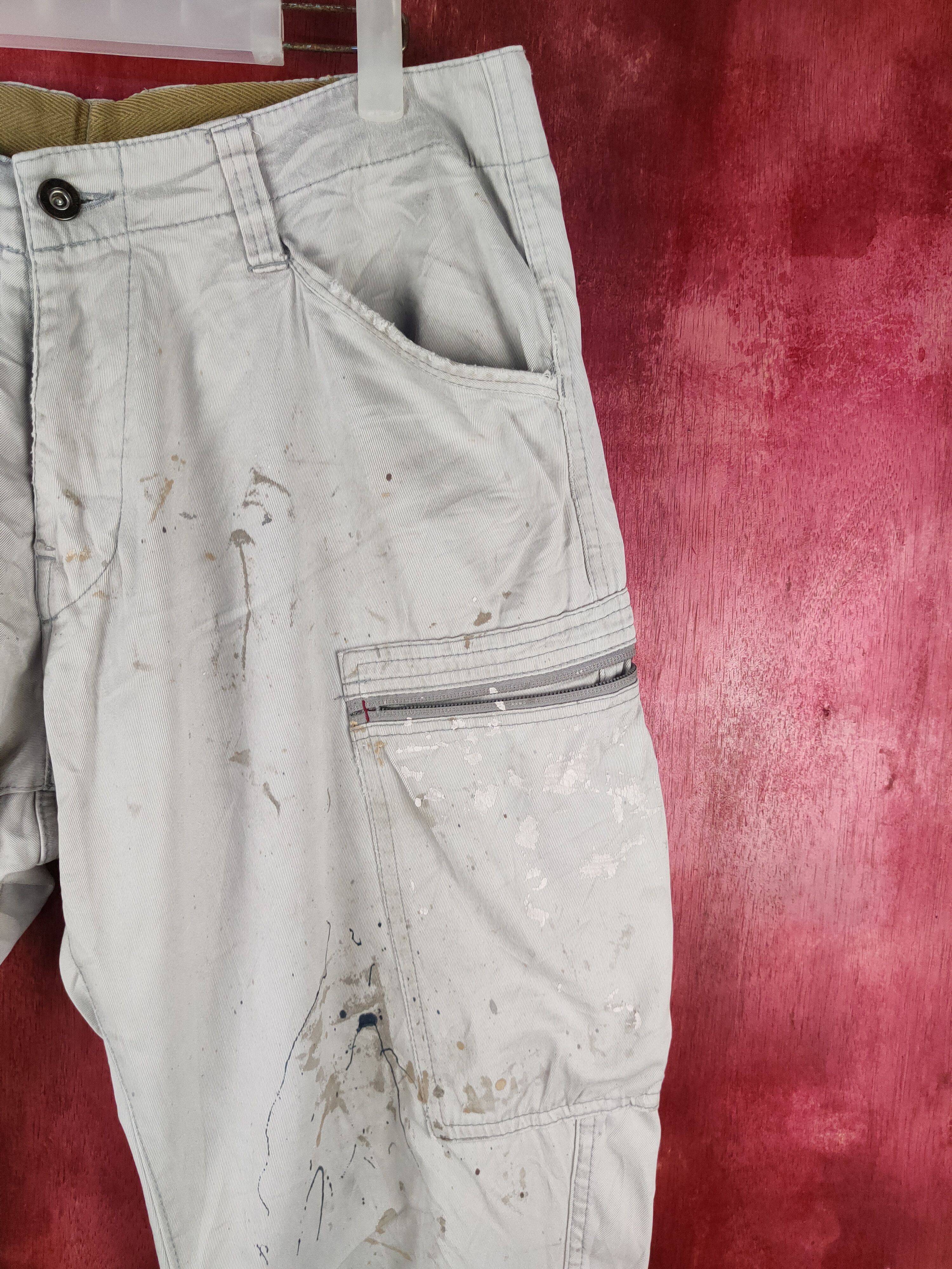 Japanese Brand Genba White Multipocket Tactical Cargo Pants #S765 Size US 33 - 5 Thumbnail