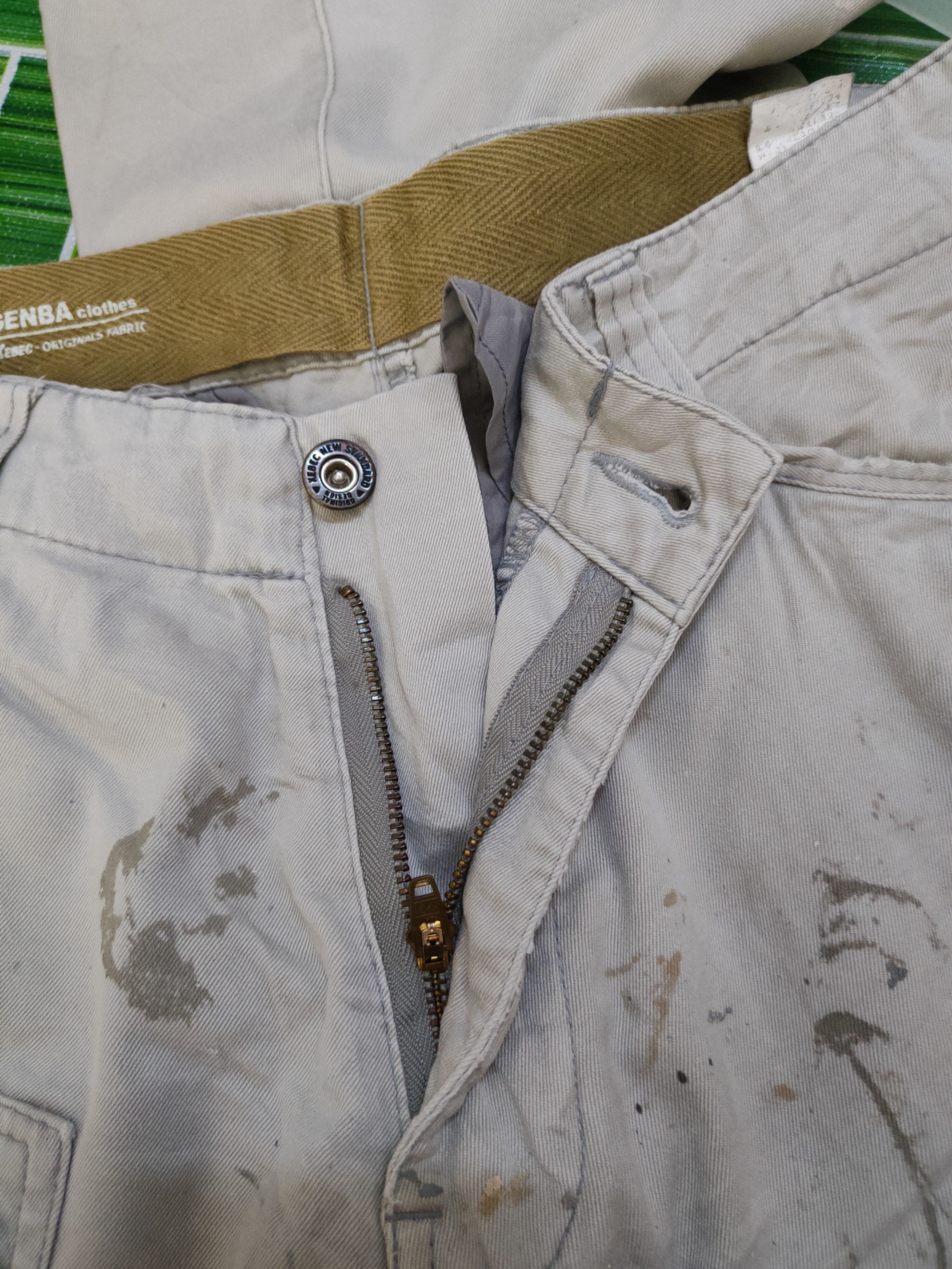 Japanese Brand Genba White Multipocket Tactical Cargo Pants #S765 Size US 33 - 12 Thumbnail