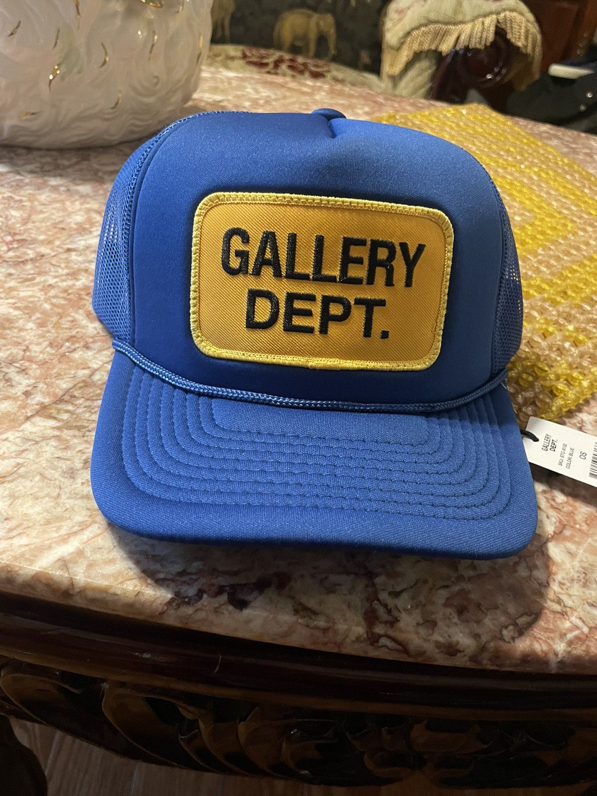 Gallery Dept. Gallery Dept Blue Souvenirs Trucker Hat Size ONE SIZE - 2 Thumbnail