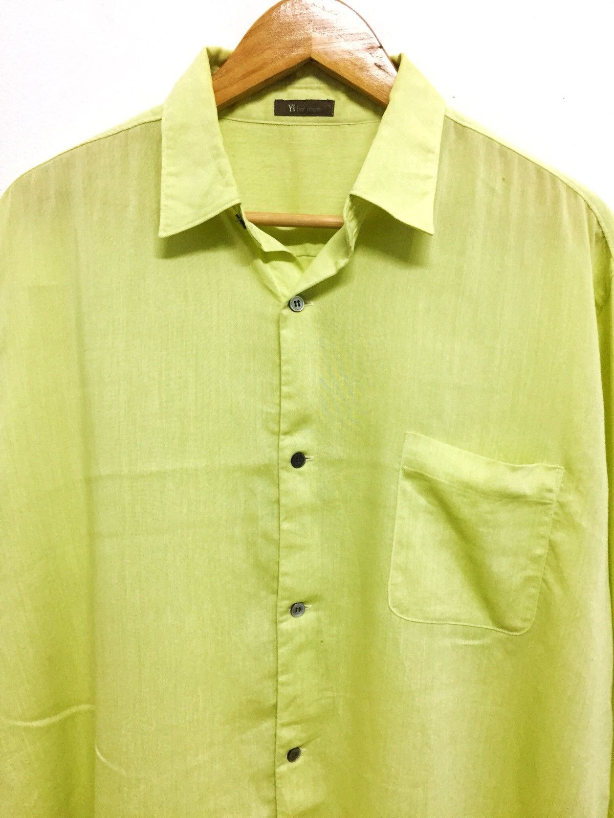 Yohji Yamamoto ICONIC🔥Yohji Yamamoto Rayon Linen OS Button Shirt Size US XL / EU 56 / 4 - 4 Thumbnail