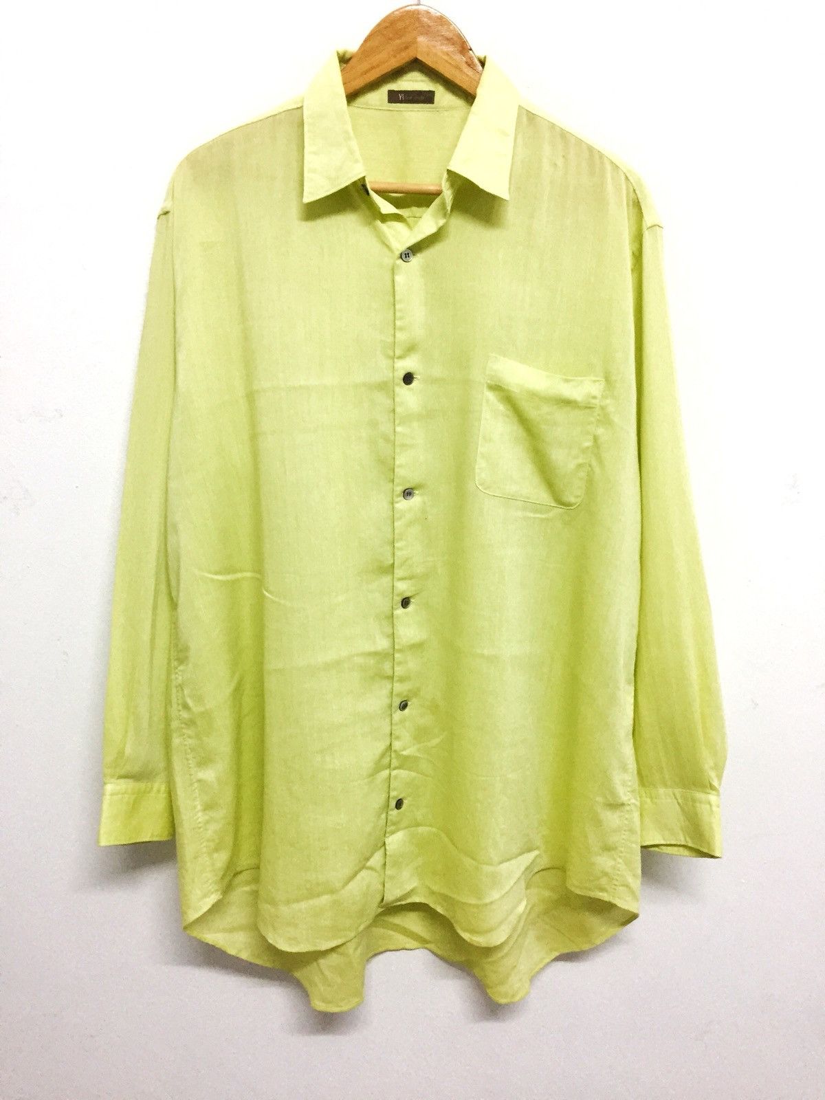 Yohji Yamamoto ICONIC🔥Yohji Yamamoto Rayon Linen OS Button Shirt Size US XL / EU 56 / 4 - 2 Thumbnail