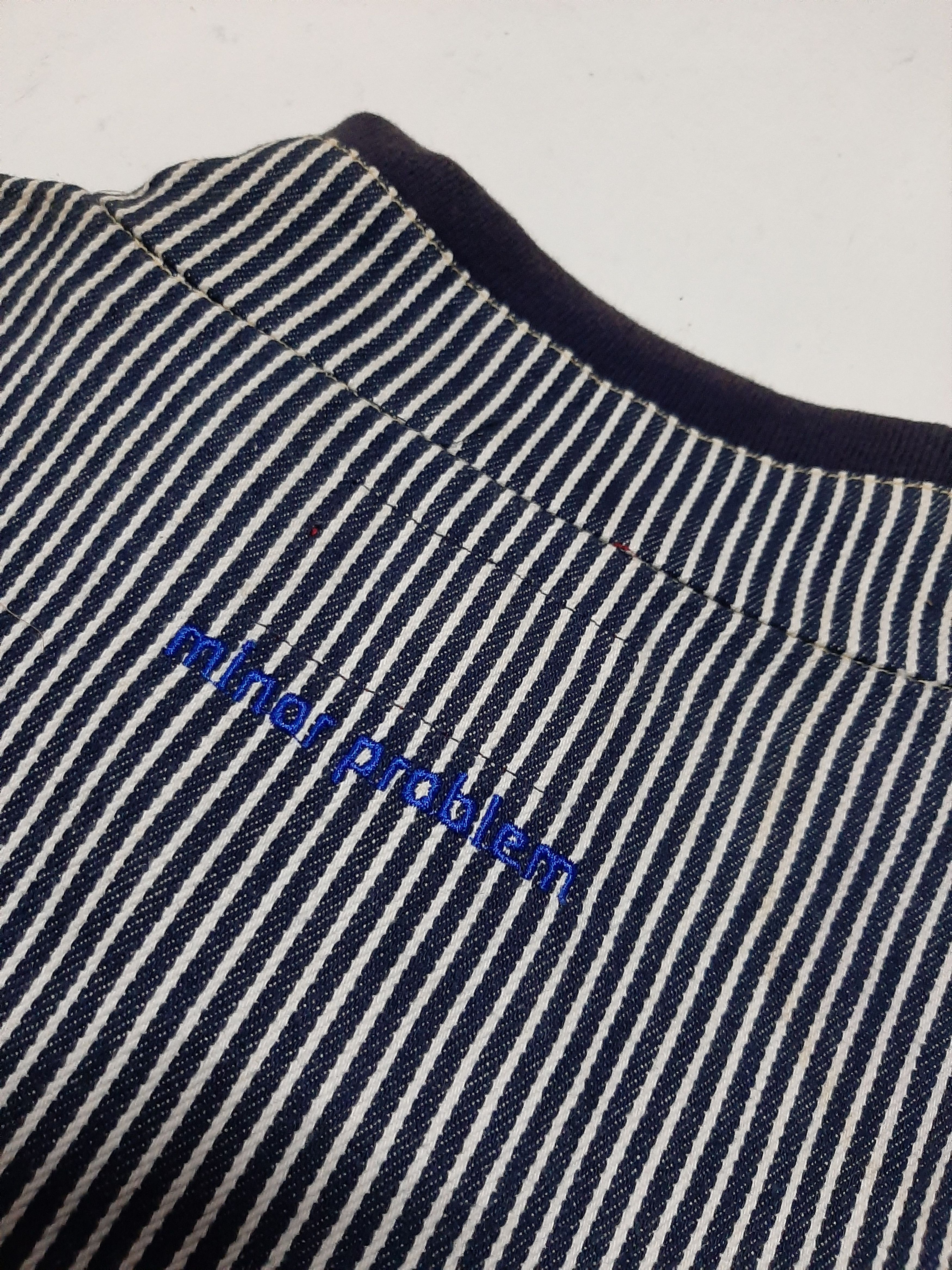 Japanese Brand × Vintage VINTAGE MINOR PROBLEMS HICKORY STRIPE ZIPPER JACKET.. Size US M / EU 48-50 / 2 - 4 Thumbnail