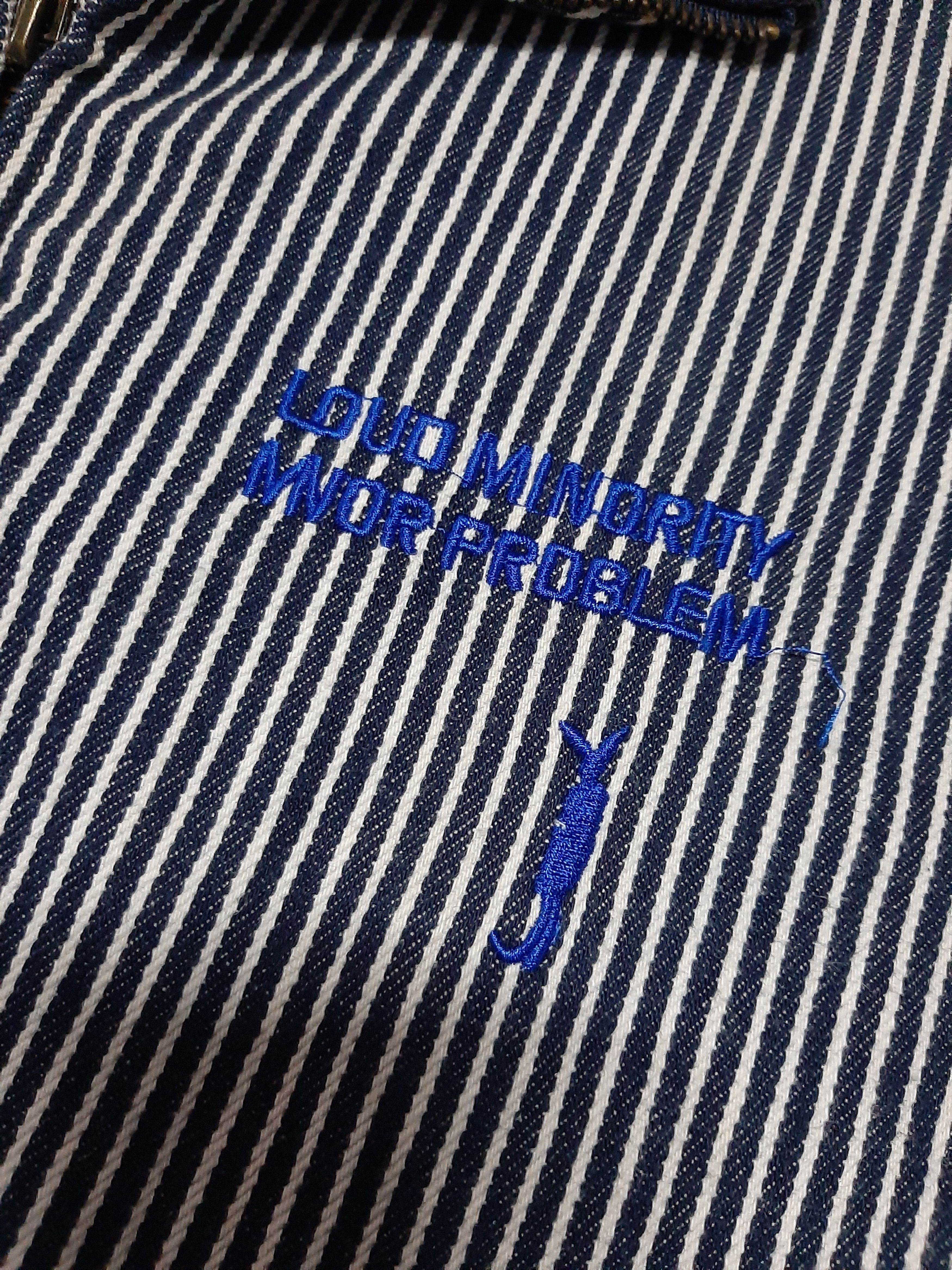 Japanese Brand × Vintage VINTAGE MINOR PROBLEMS HICKORY STRIPE ZIPPER JACKET.. Size US M / EU 48-50 / 2 - 2 Thumbnail
