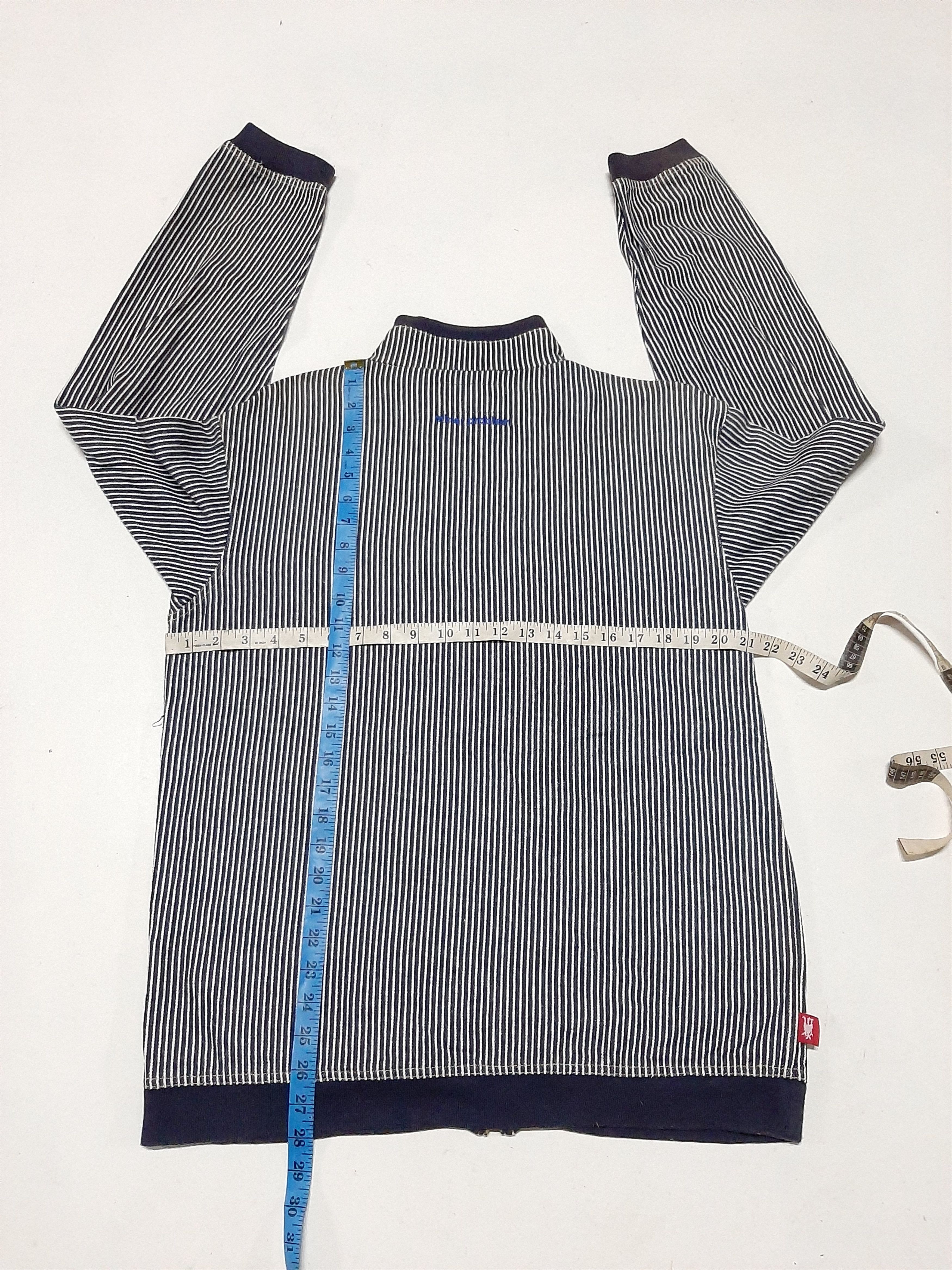 Japanese Brand × Vintage VINTAGE MINOR PROBLEMS HICKORY STRIPE ZIPPER JACKET.. Size US M / EU 48-50 / 2 - 3 Thumbnail