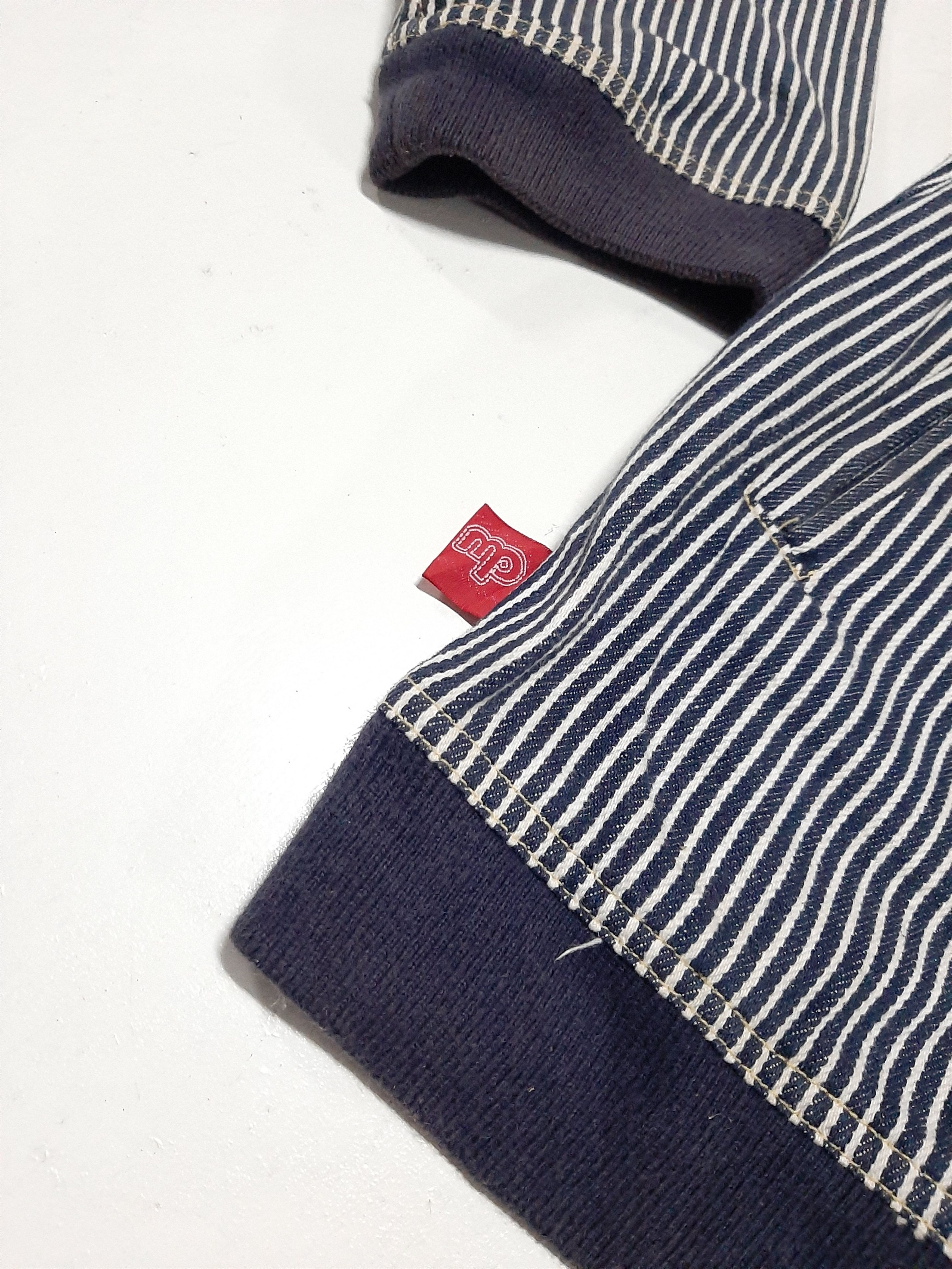 Japanese Brand × Vintage VINTAGE MINOR PROBLEMS HICKORY STRIPE ZIPPER JACKET.. Size US M / EU 48-50 / 2 - 6 Thumbnail