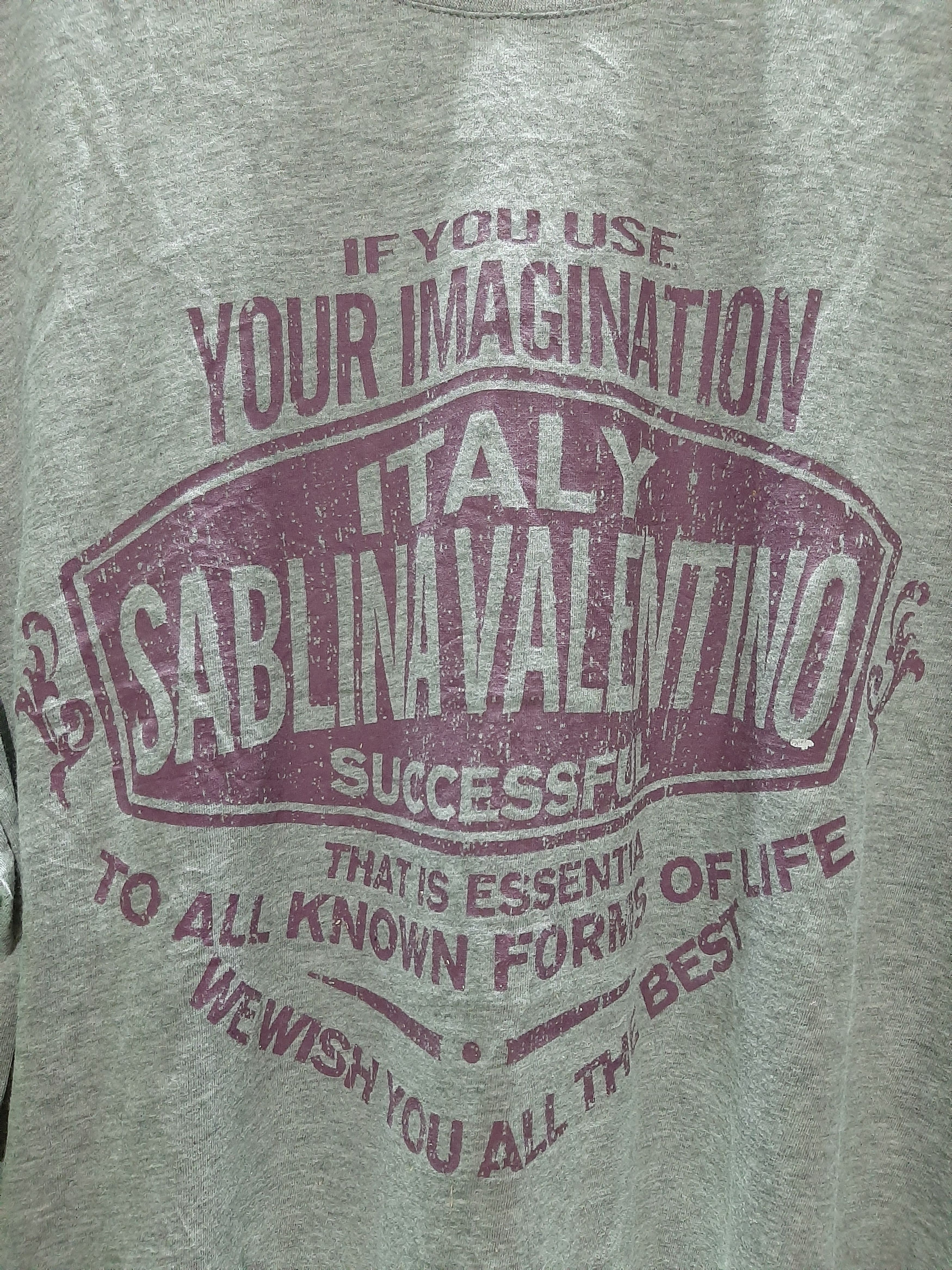 Designer × Valentino × Vintage VINTAGE SABLINA VALENTINO SPELL OUT BIG LOGO Size US M / EU 48-50 / 2 - 2 Thumbnail