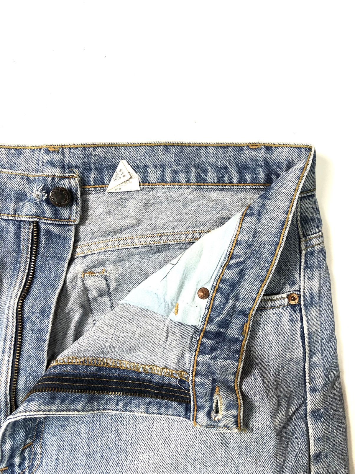 Levi's × Vintage VINTAGE 90s LEVIS 505 REGULAR FIT STRAIGHT LEG BLUE WASH Size US 36 / EU 52 - 10 Thumbnail
