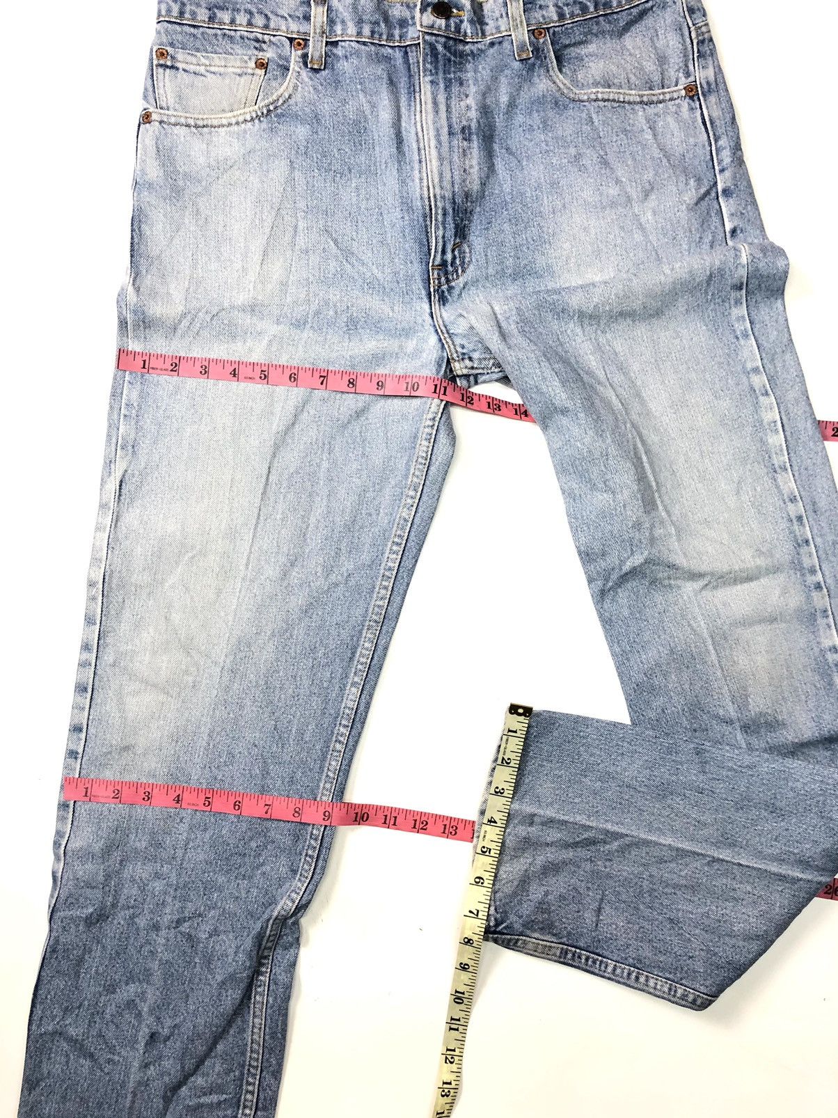 Levi's × Vintage VINTAGE 90s LEVIS 505 REGULAR FIT STRAIGHT LEG BLUE WASH Size US 36 / EU 52 - 17 Thumbnail