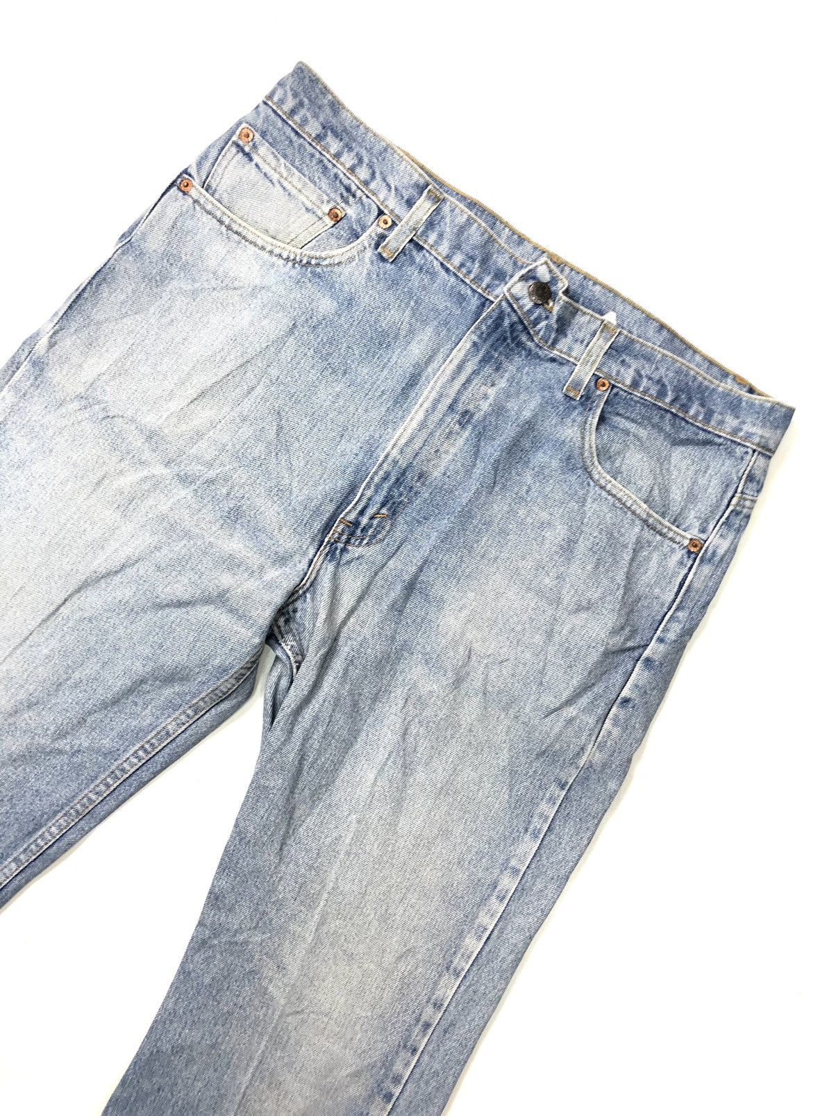 Levi's × Vintage VINTAGE 90s LEVIS 505 REGULAR FIT STRAIGHT LEG BLUE WASH Size US 36 / EU 52 - 6 Thumbnail