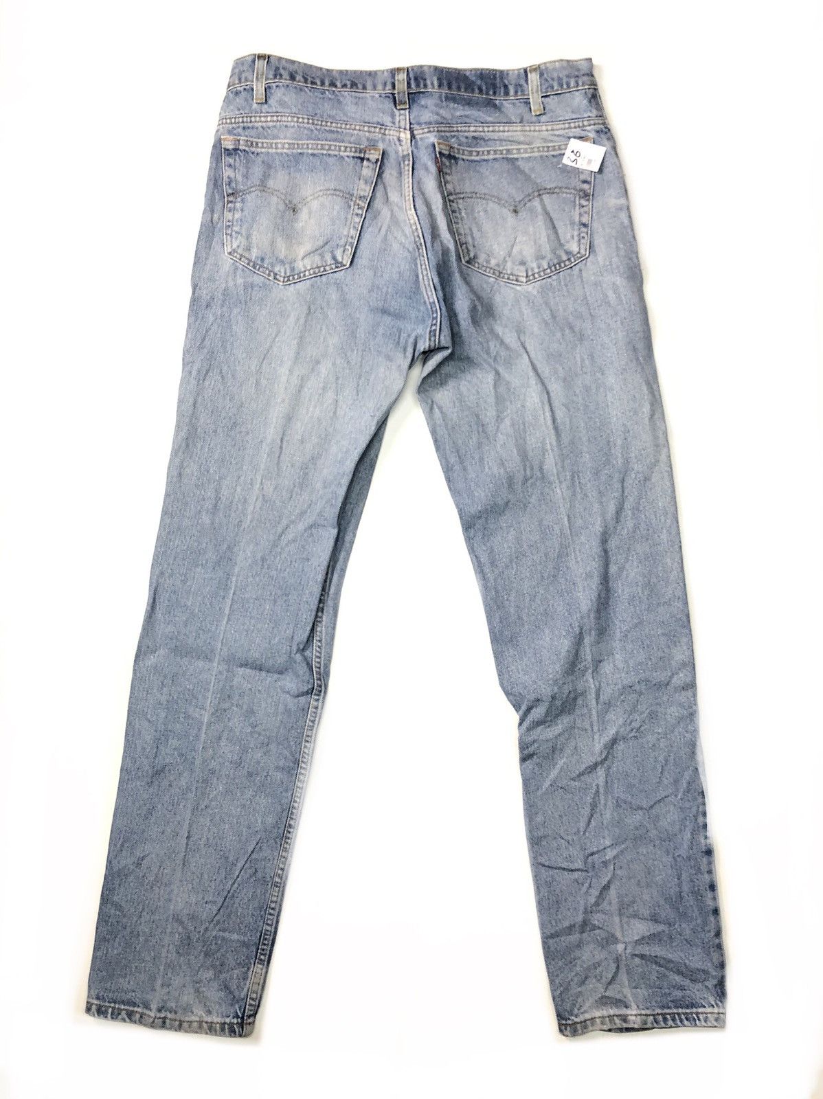 Levi's × Vintage VINTAGE 90s LEVIS 505 REGULAR FIT STRAIGHT LEG BLUE WASH Size US 36 / EU 52 - 2 Thumbnail