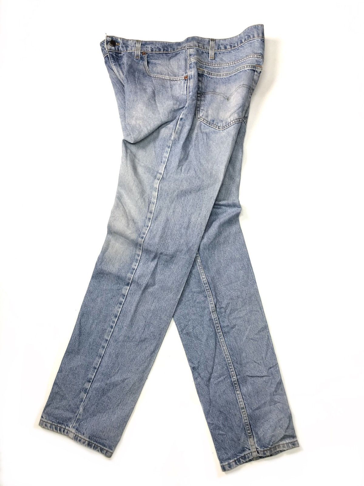 Levi's × Vintage VINTAGE 90s LEVIS 505 REGULAR FIT STRAIGHT LEG BLUE WASH Size US 36 / EU 52 - 14 Thumbnail