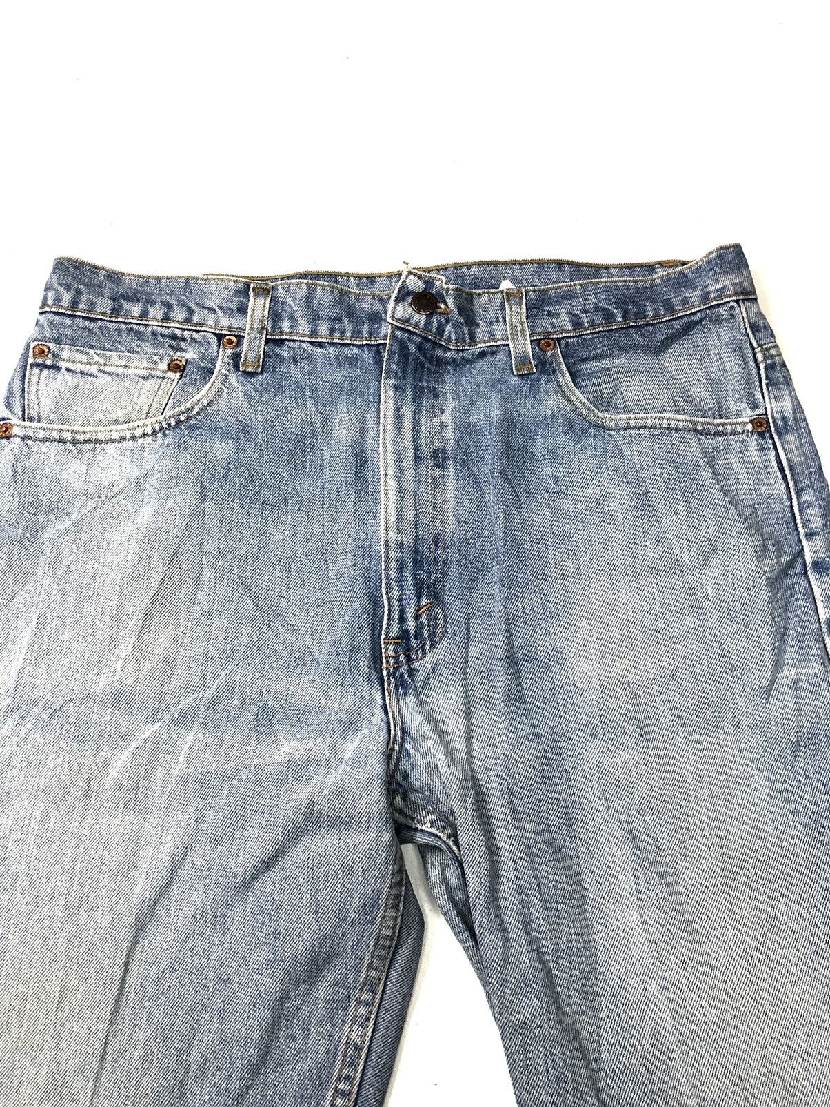 Levi's × Vintage VINTAGE 90s LEVIS 505 REGULAR FIT STRAIGHT LEG BLUE WASH Size US 36 / EU 52 - 7 Thumbnail