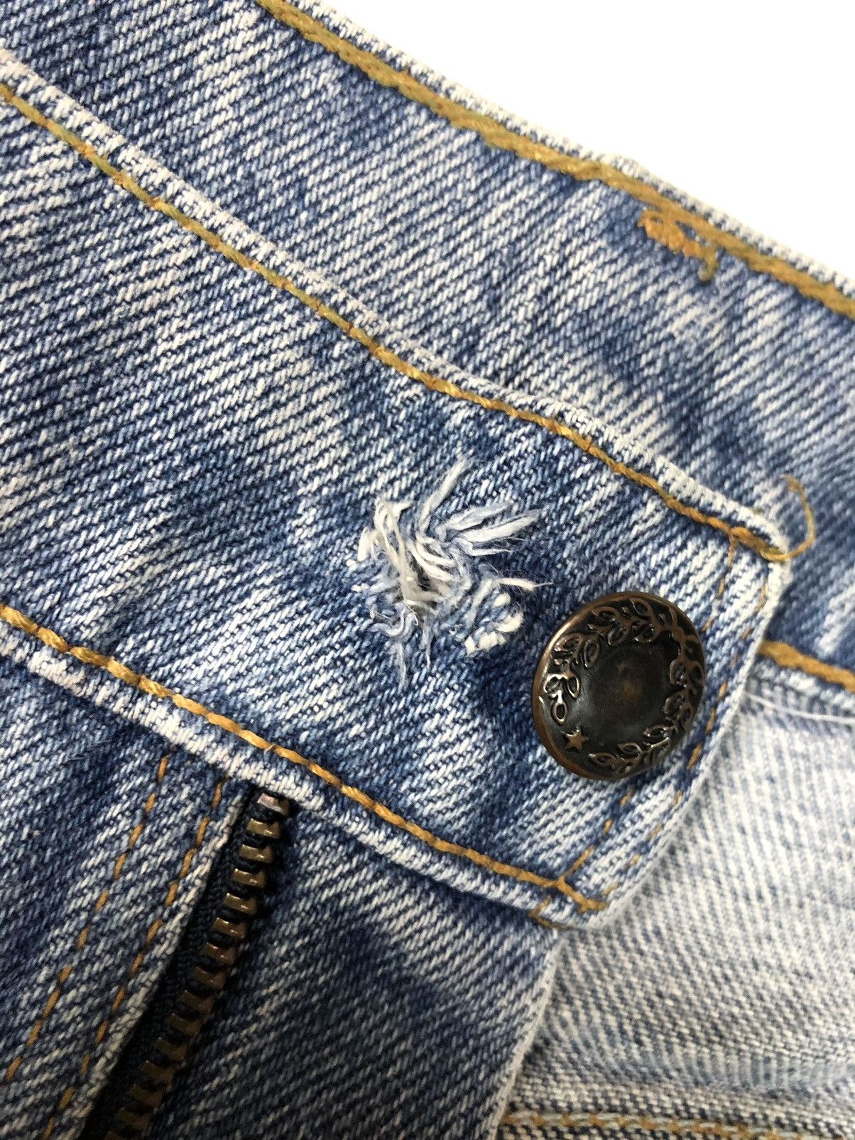 Levi's × Vintage VINTAGE 90s LEVIS 505 REGULAR FIT STRAIGHT LEG BLUE WASH Size US 36 / EU 52 - 9 Thumbnail