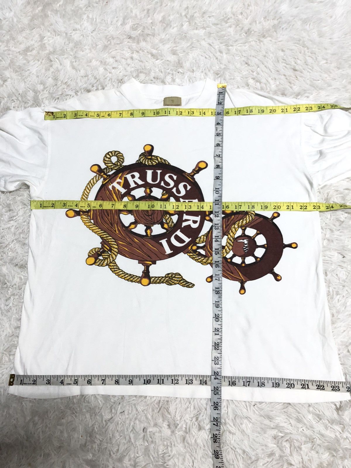 Designer × Trussardi × Vintage VINTAGE TRUSSARDI BIG LOGO Size US L / EU 52-54 / 3 - 8 Thumbnail