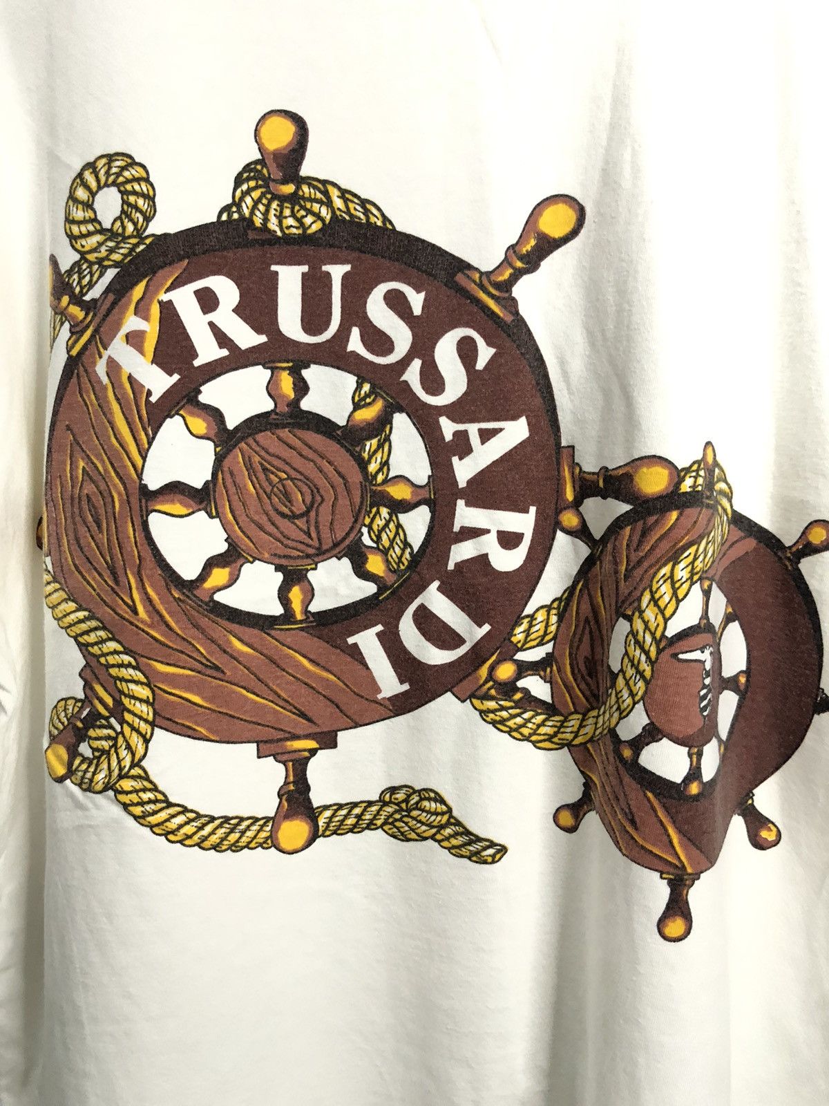 Designer × Trussardi × Vintage VINTAGE TRUSSARDI BIG LOGO Size US L / EU 52-54 / 3 - 2 Thumbnail