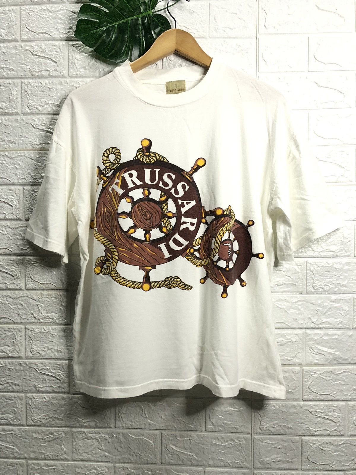 Designer × Trussardi × Vintage VINTAGE TRUSSARDI BIG LOGO Size US L / EU 52-54 / 3 - 1 Thumbnail