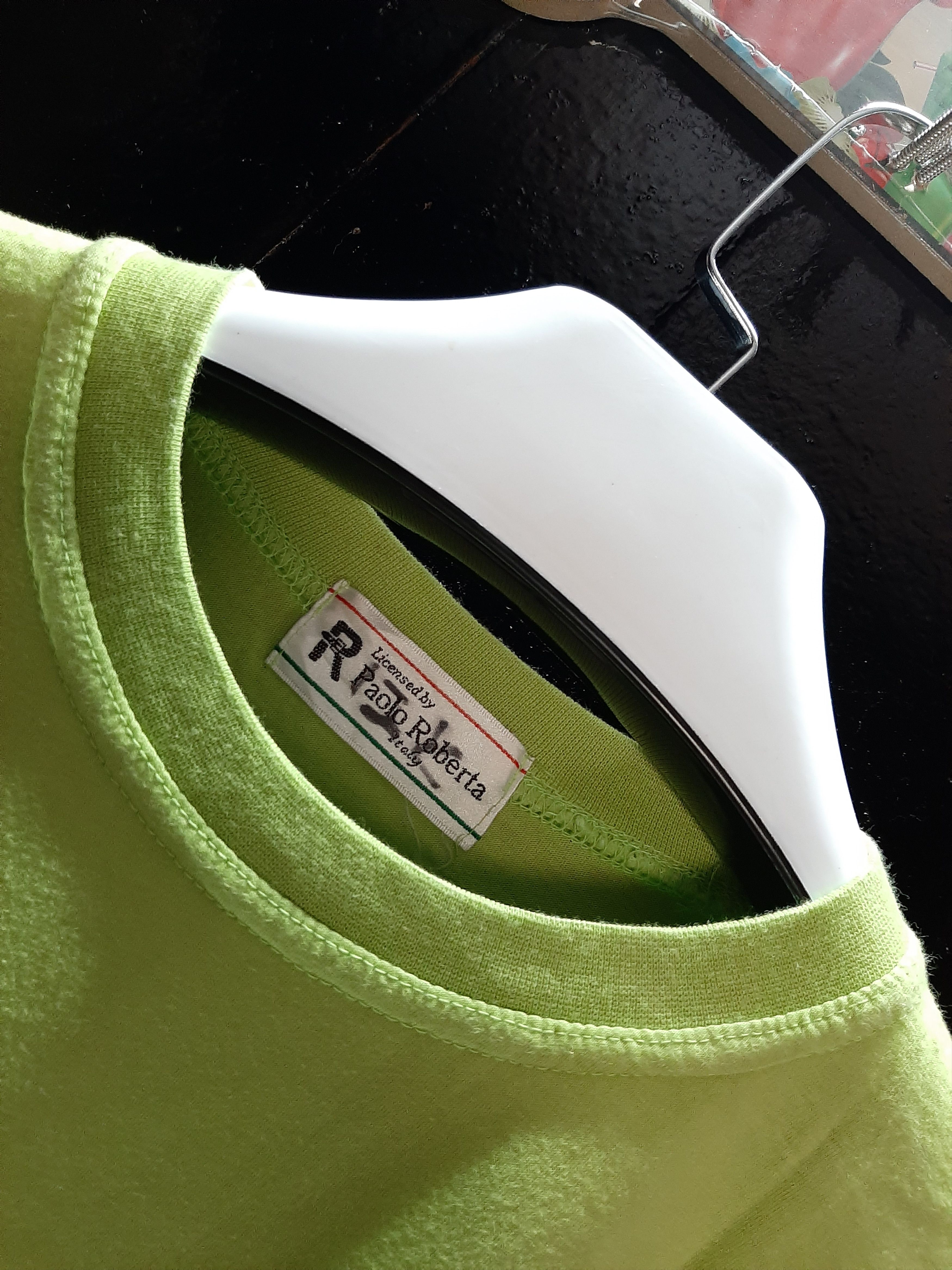 Designer × Vintage VINTAGE PAOLO ROBERTA ITALY 🇮🇹 EMBROIDERY SPELL OUT TEE.. Size US L / EU 52-54 / 3 - 4 Thumbnail
