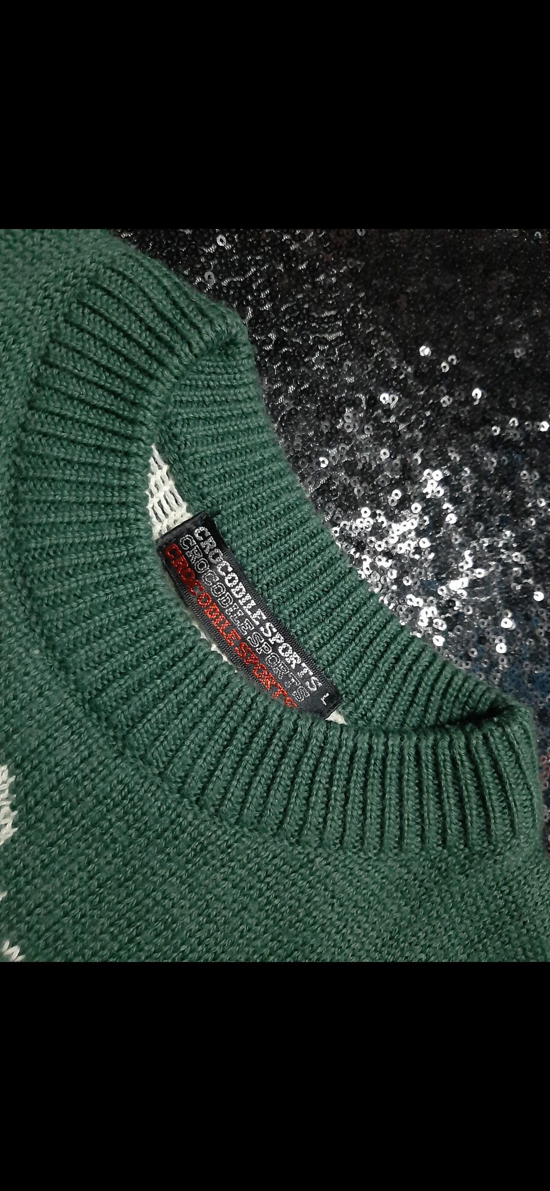 Japanese Brand × Vintage RARE VINTAGE CROCODILE HAND MADE KNITWEAR ABSTRACT TREES🌲 Size US M / EU 48-50 / 2 - 3 Thumbnail