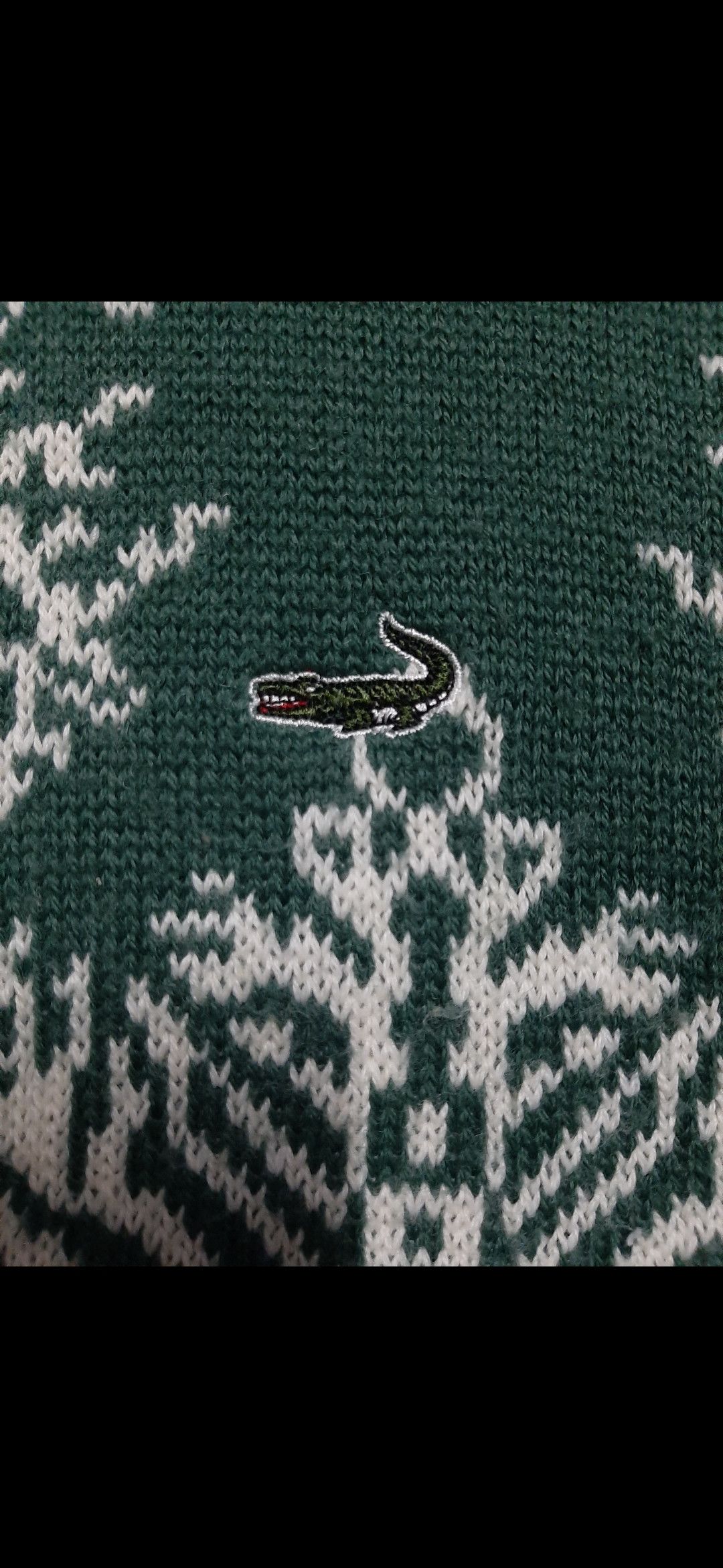 Japanese Brand × Vintage RARE VINTAGE CROCODILE HAND MADE KNITWEAR ABSTRACT TREES🌲 Size US M / EU 48-50 / 2 - 4 Thumbnail