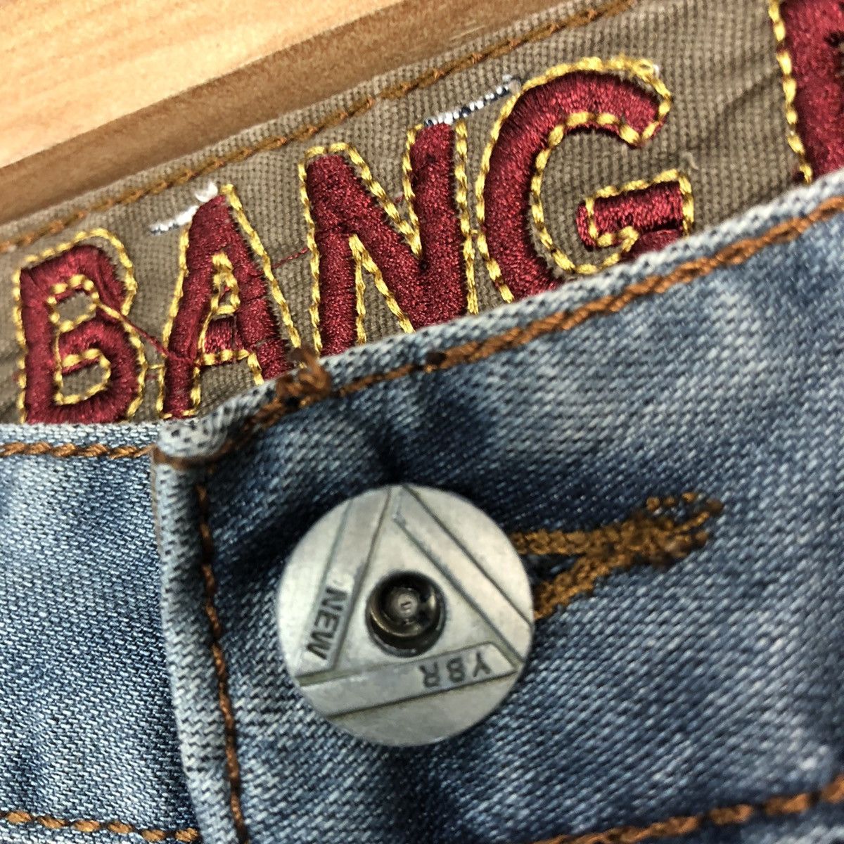 Japanese Brand Yi Bang Ren Blue faded Multipocket Cargo Denim #c737DL Size US 31 - 7 Thumbnail