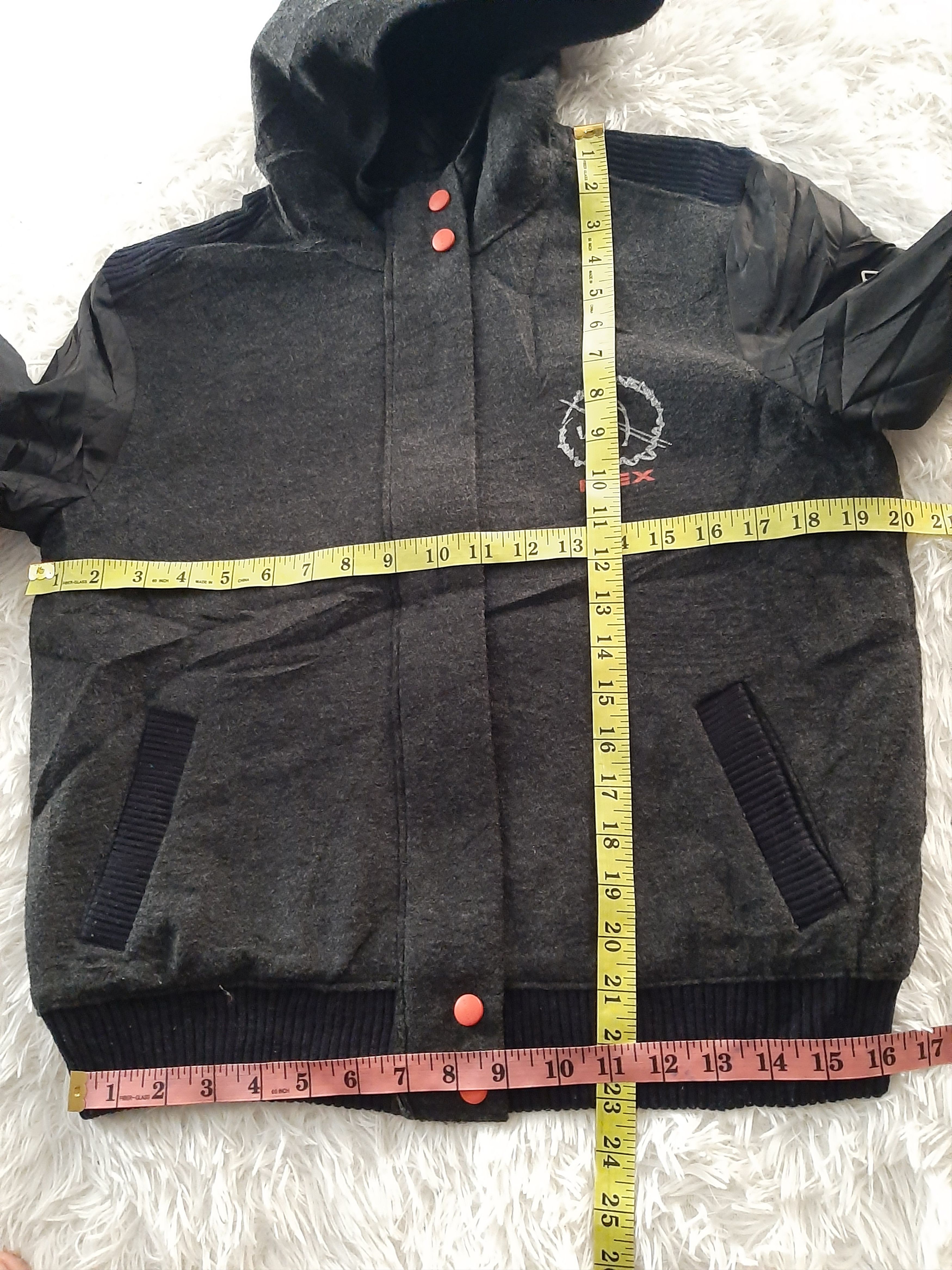 AEX JAPANESE VARSITY ZIPPER HOODIE WOOL BOMBER JACKET
