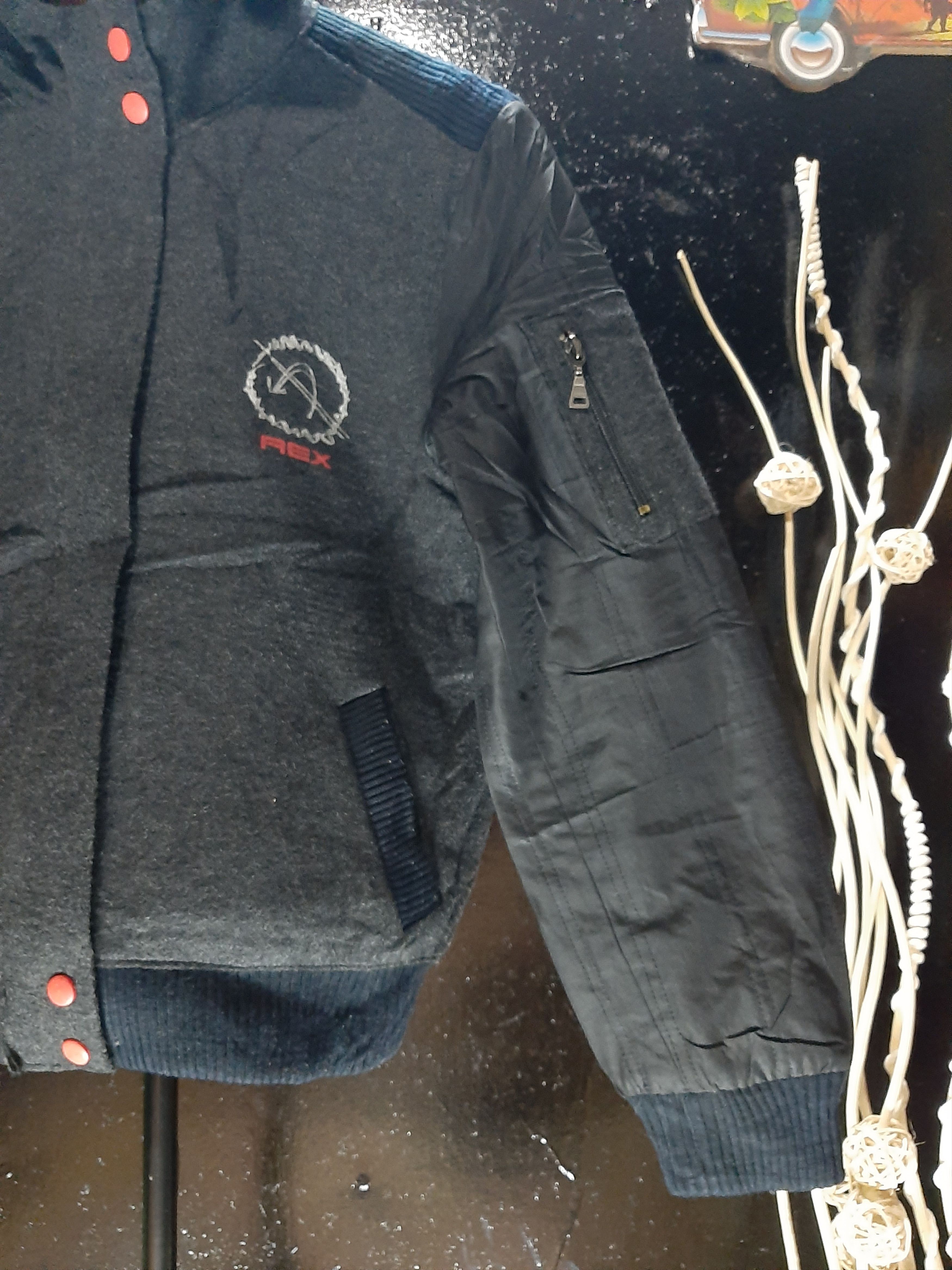 AEX JAPANESE VARSITY ZIPPER HOODIE WOOL BOMBER JACKET