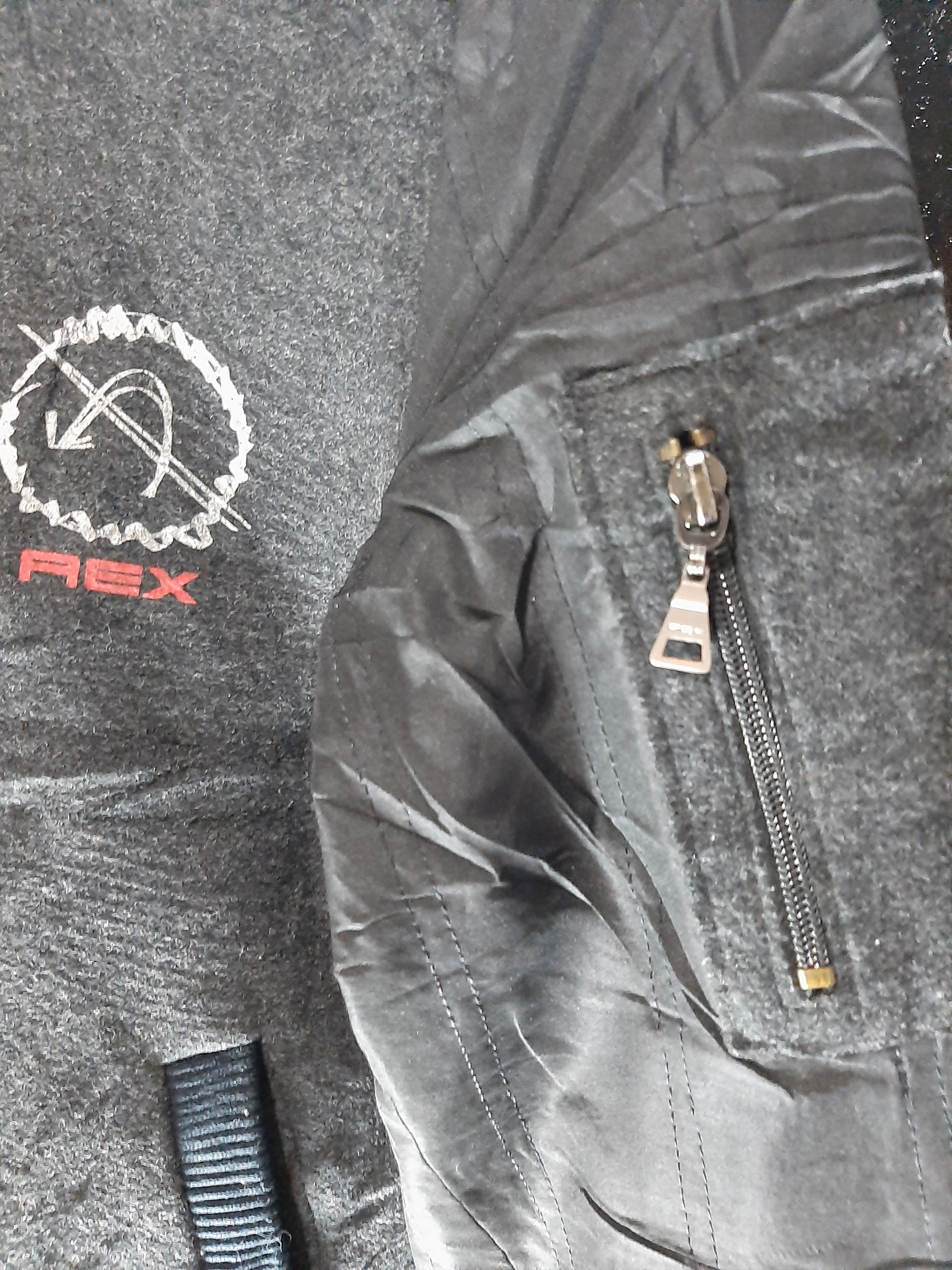 AEX JAPANESE VARSITY ZIPPER HOODIE WOOL BOMBER JACKET