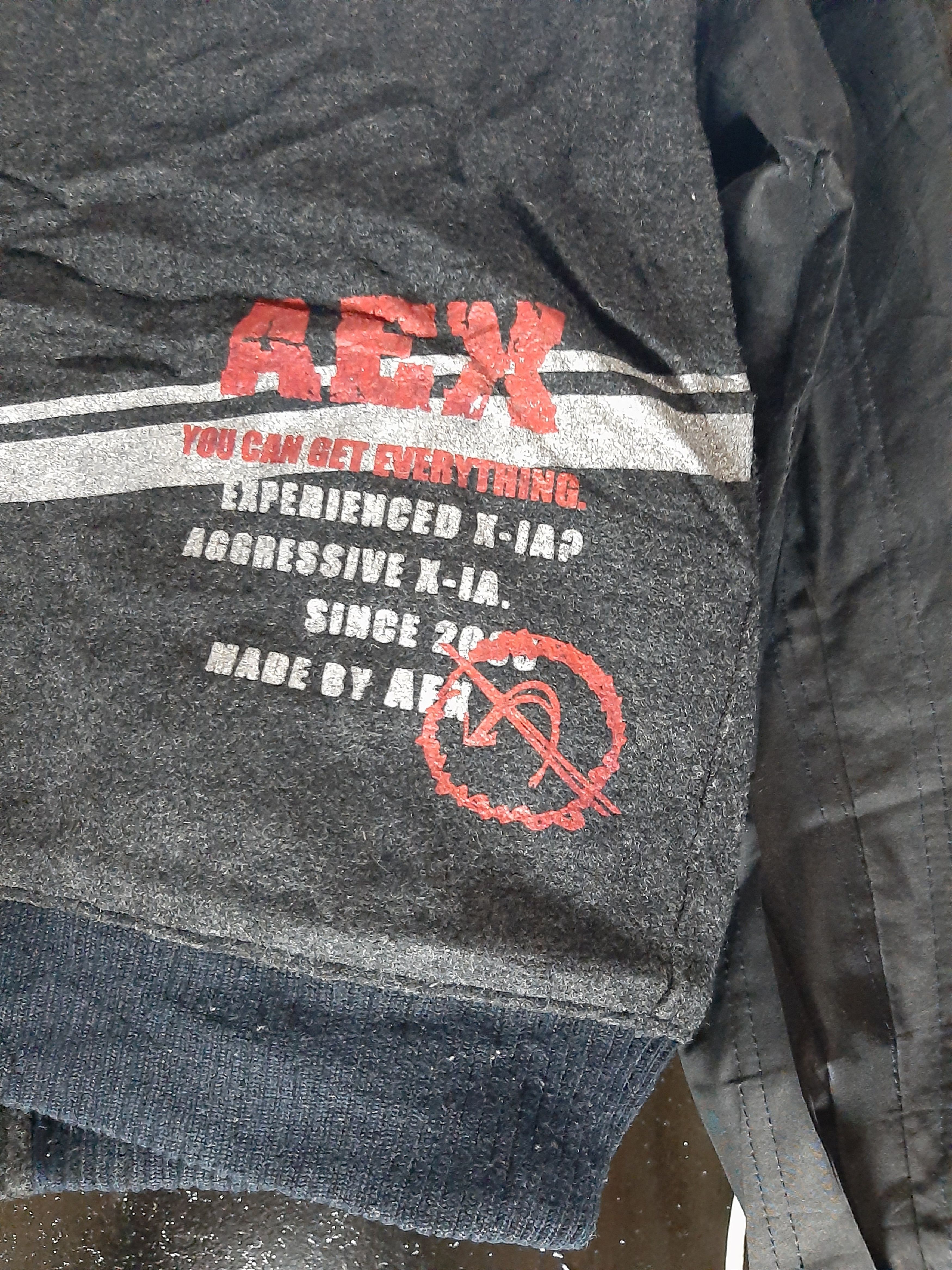 AEX JAPANESE VARSITY ZIPPER HOODIE WOOL BOMBER JACKET