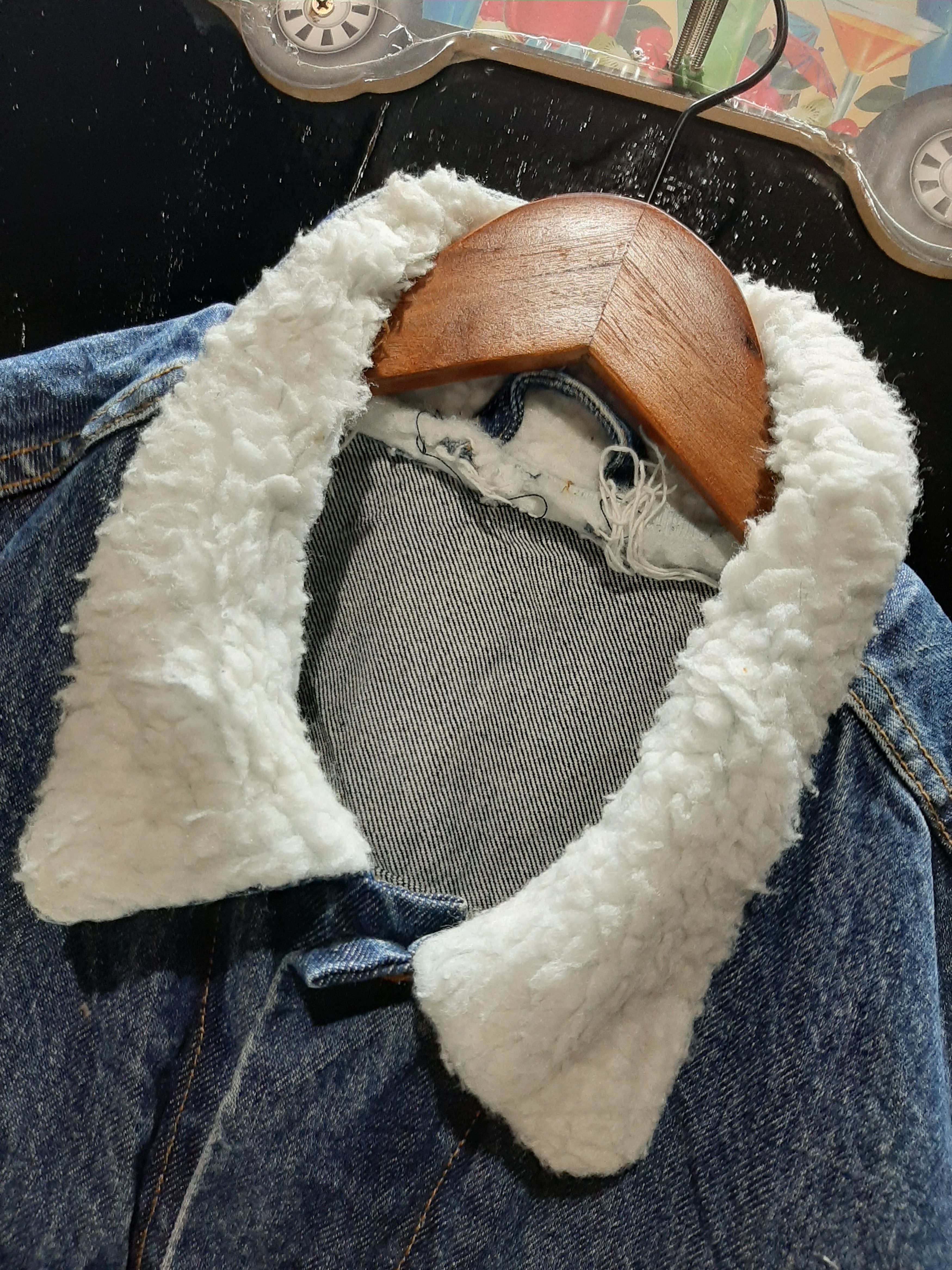Levi's × Vintage VINTAGE 90s TRUCKER JACKET LEVI'S SLEEVE LESS SHERPA COLLAR Size US L / EU 52-54 / 3 - 3 Thumbnail