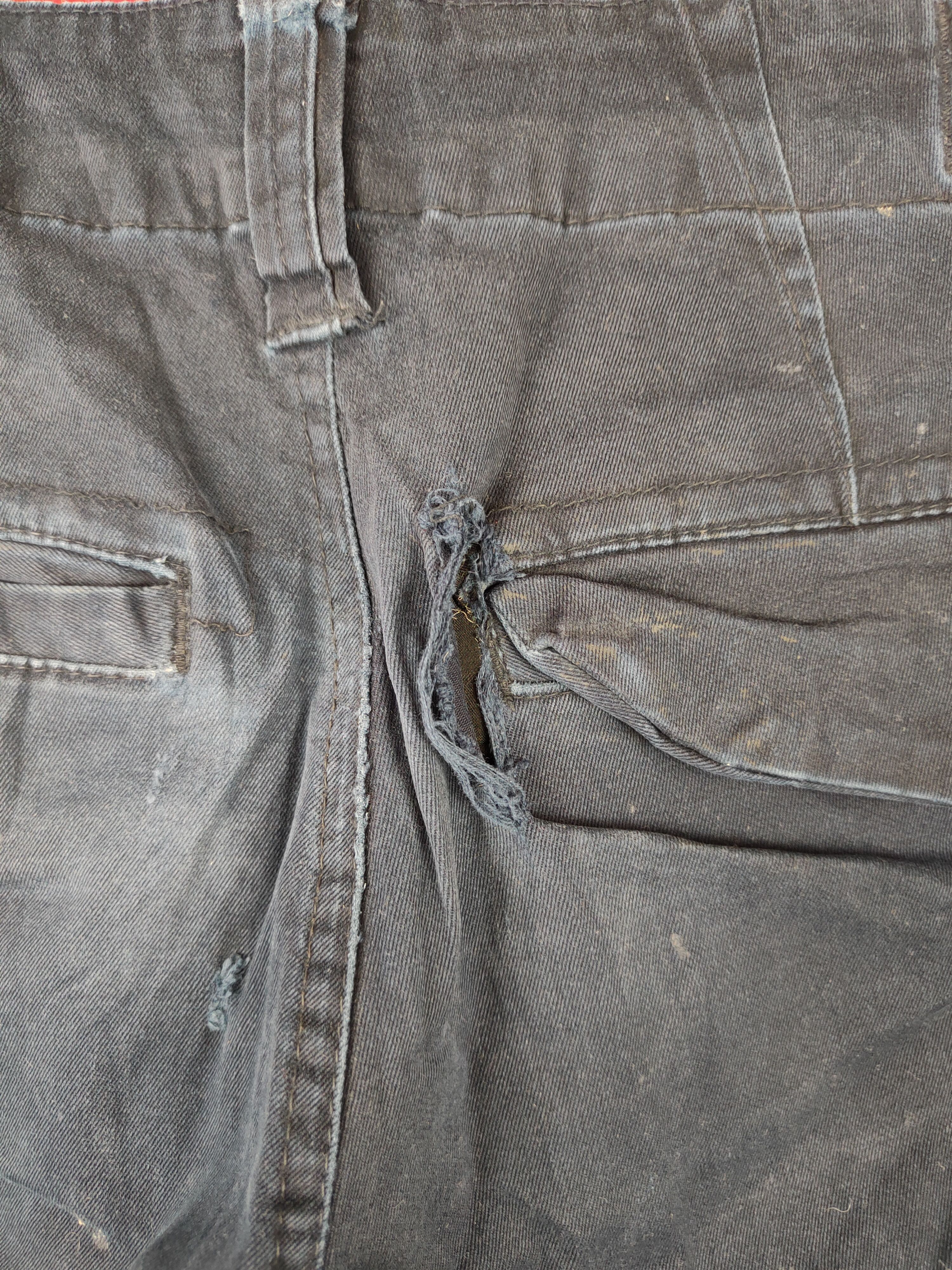 Japanese Brand Genba Dark Blue painter thrashed Tactical Cargo Pants #5318 Size US 30 / EU 46 - 10 Thumbnail
