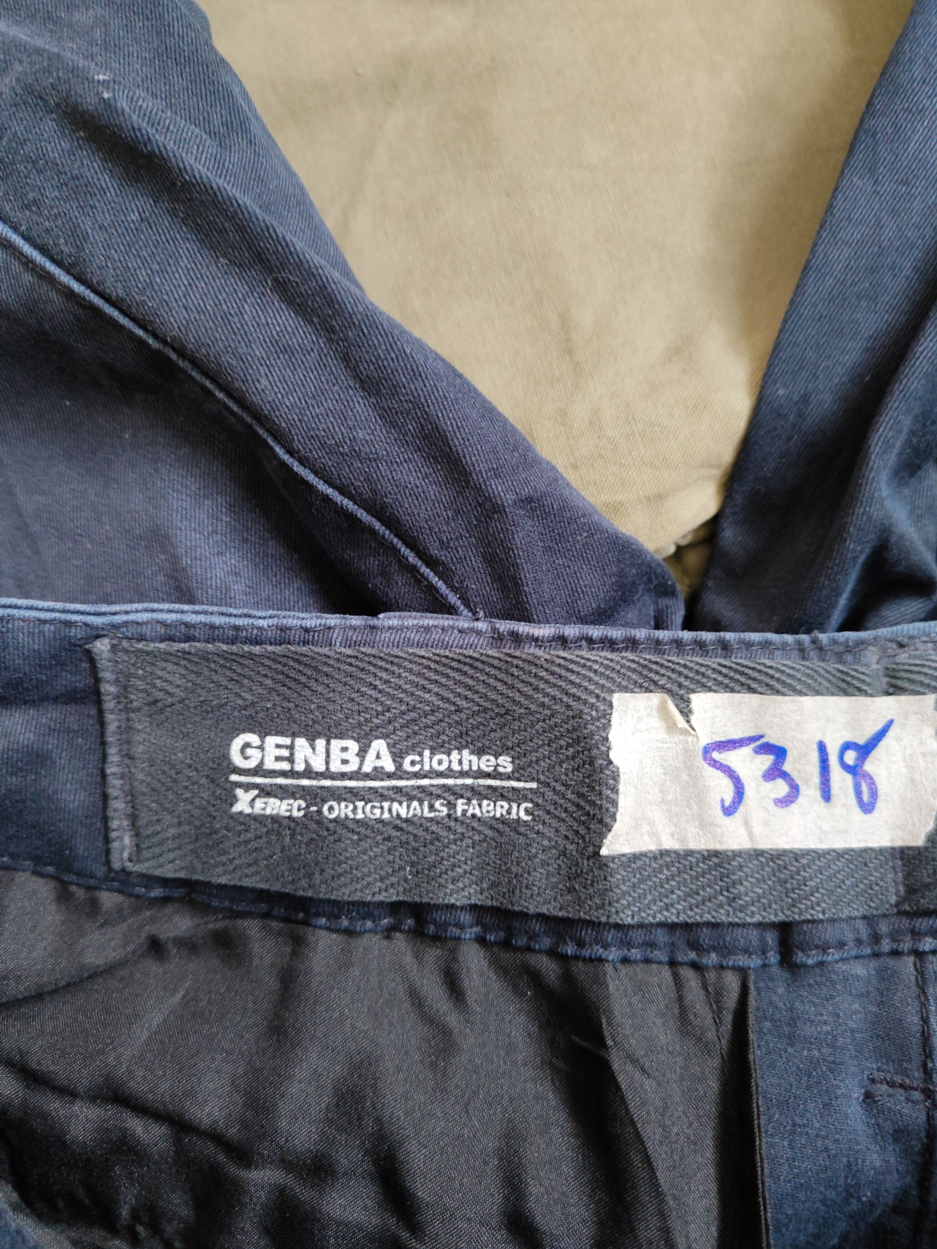 Japanese Brand Genba Dark Blue painter thrashed Tactical Cargo Pants #5318 Size US 30 / EU 46 - 14 Thumbnail