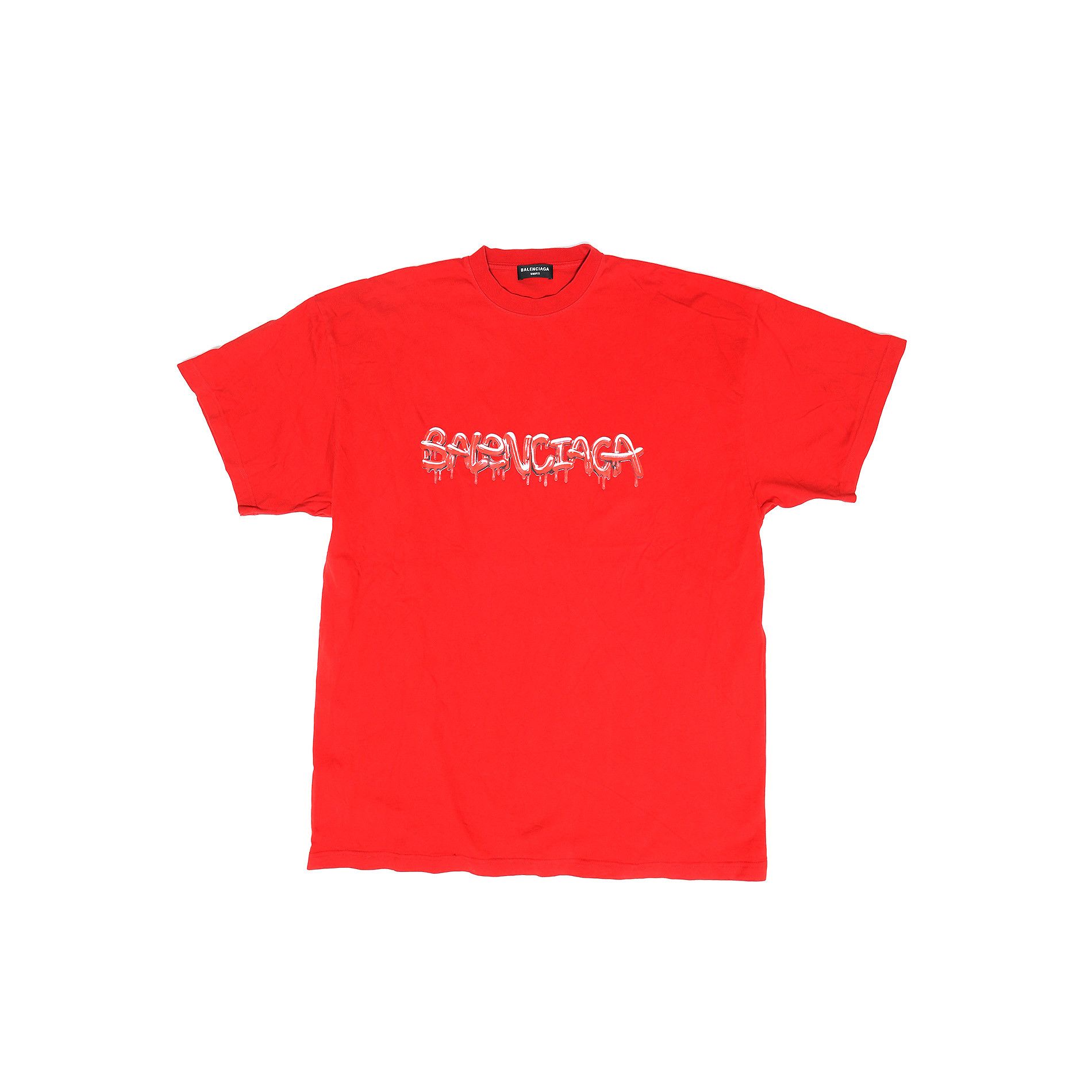 Balenciaga FW21 Slime Logo T-Shirt Size US L / EU 52-54 / 3 - 1 Thumbnail